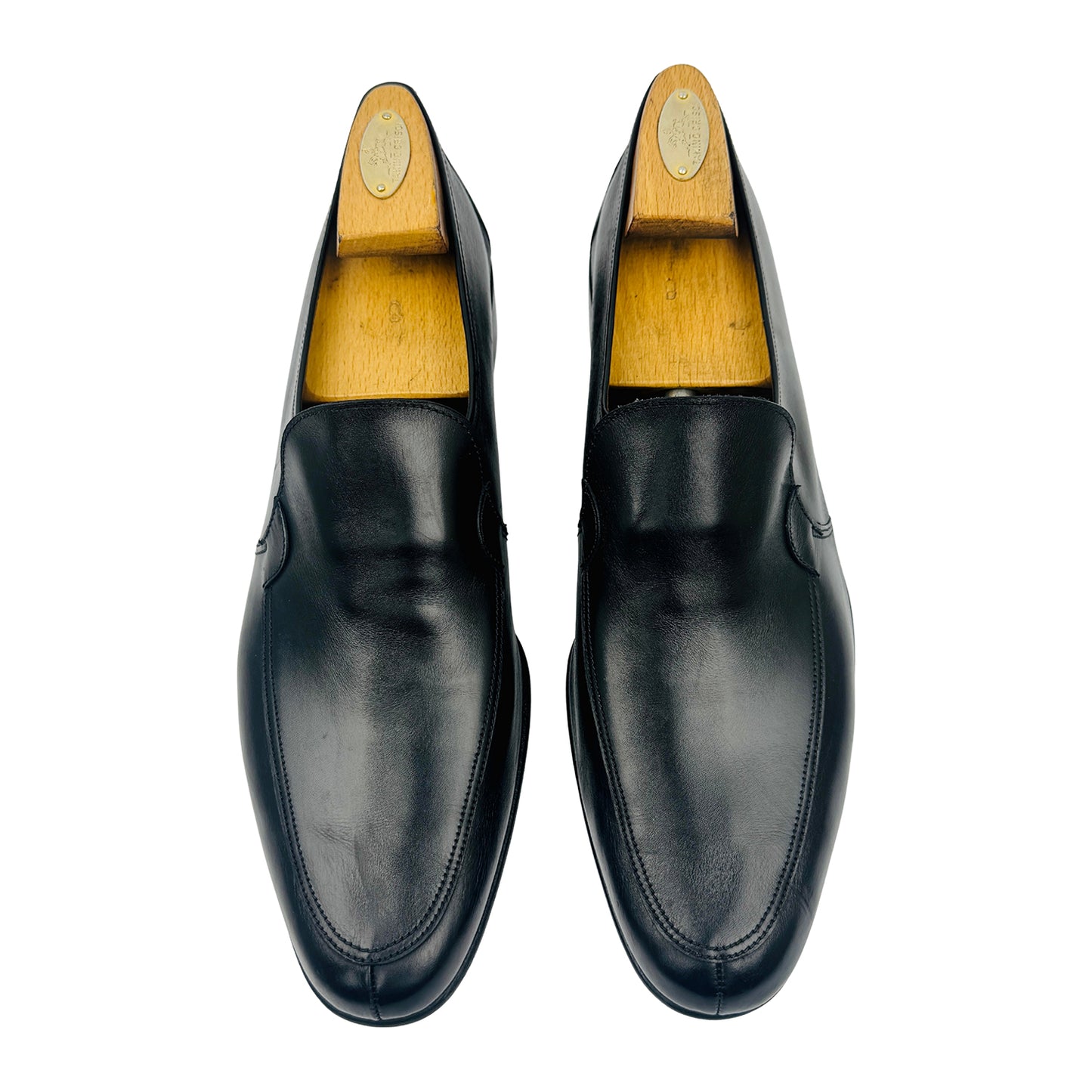 Bally Men's Black Leather Dress Shoes (Size 44.5)