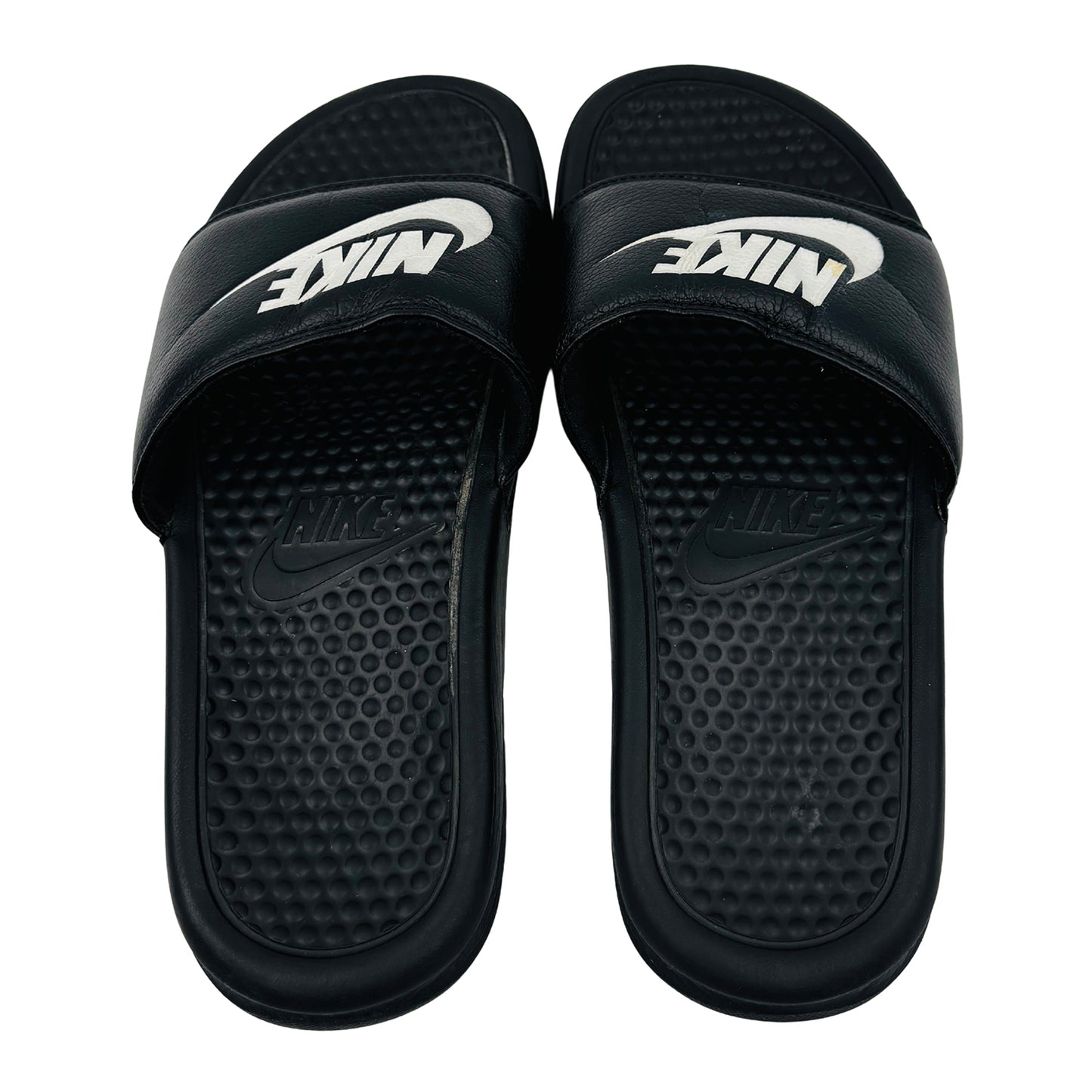 Nike Men's Benassi JDI Black Slides (Size 40)