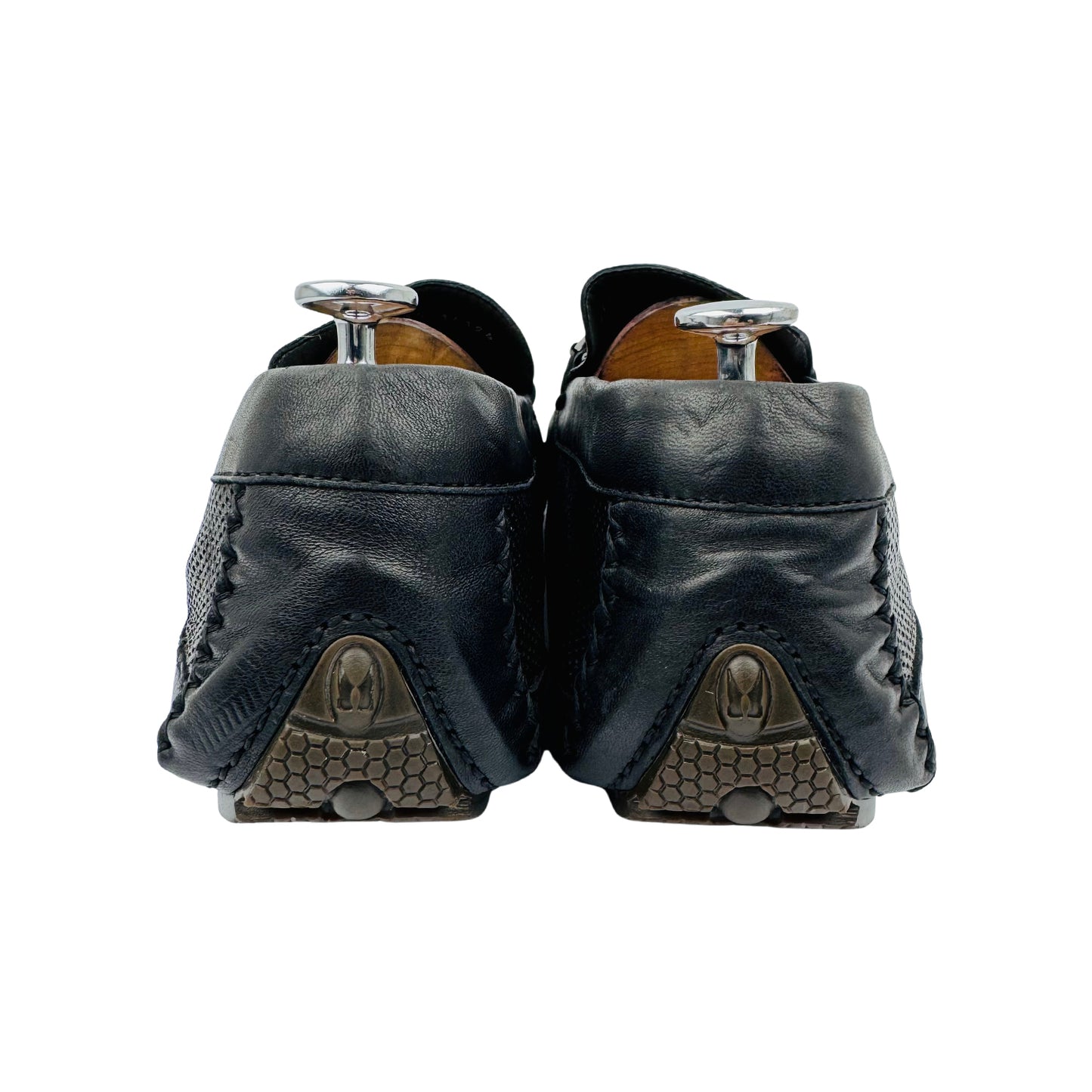 Moreschi Men's Black Croc Embossed Loafer (Size 45)