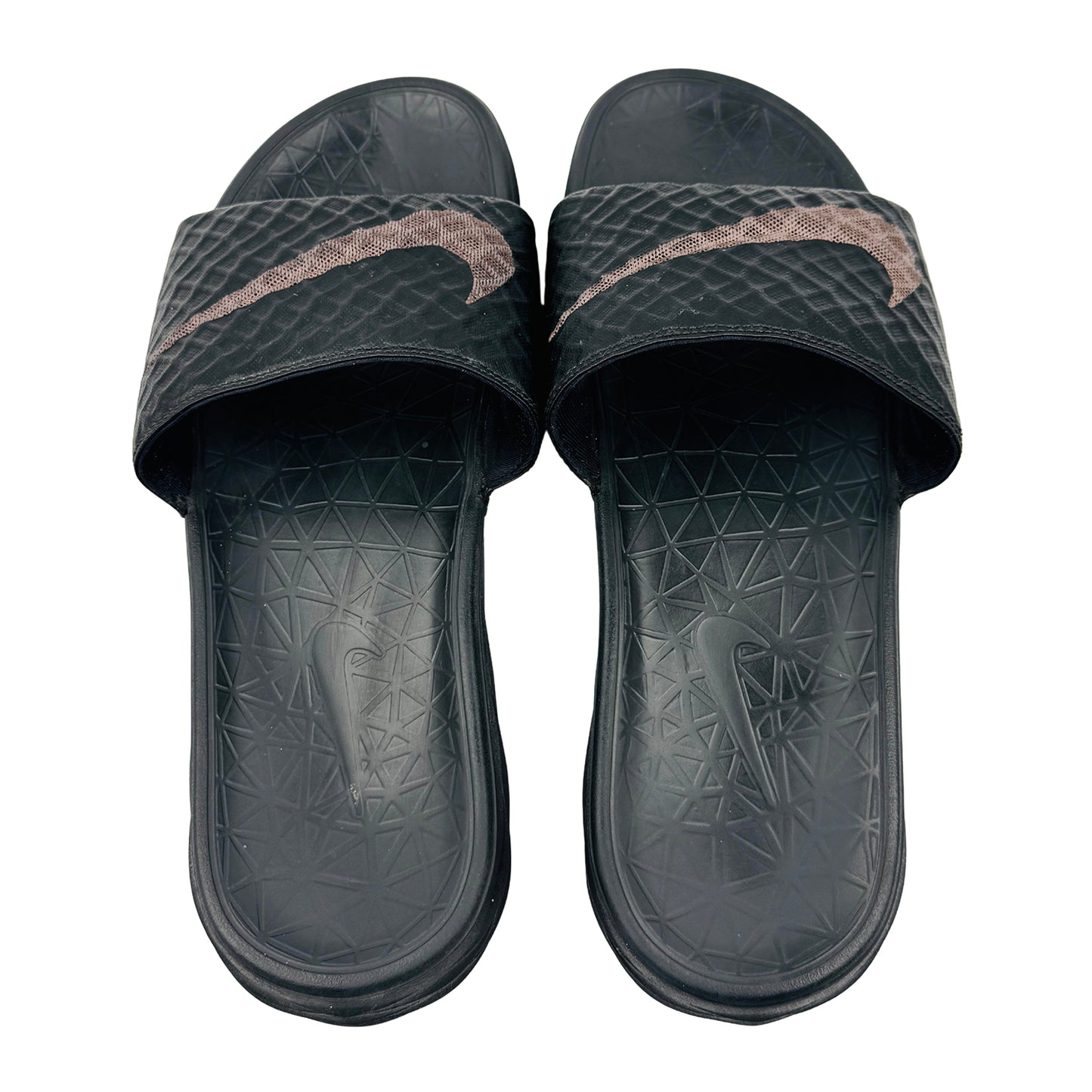 Nike Benassi Solarsoft Black Slides (Size 46)