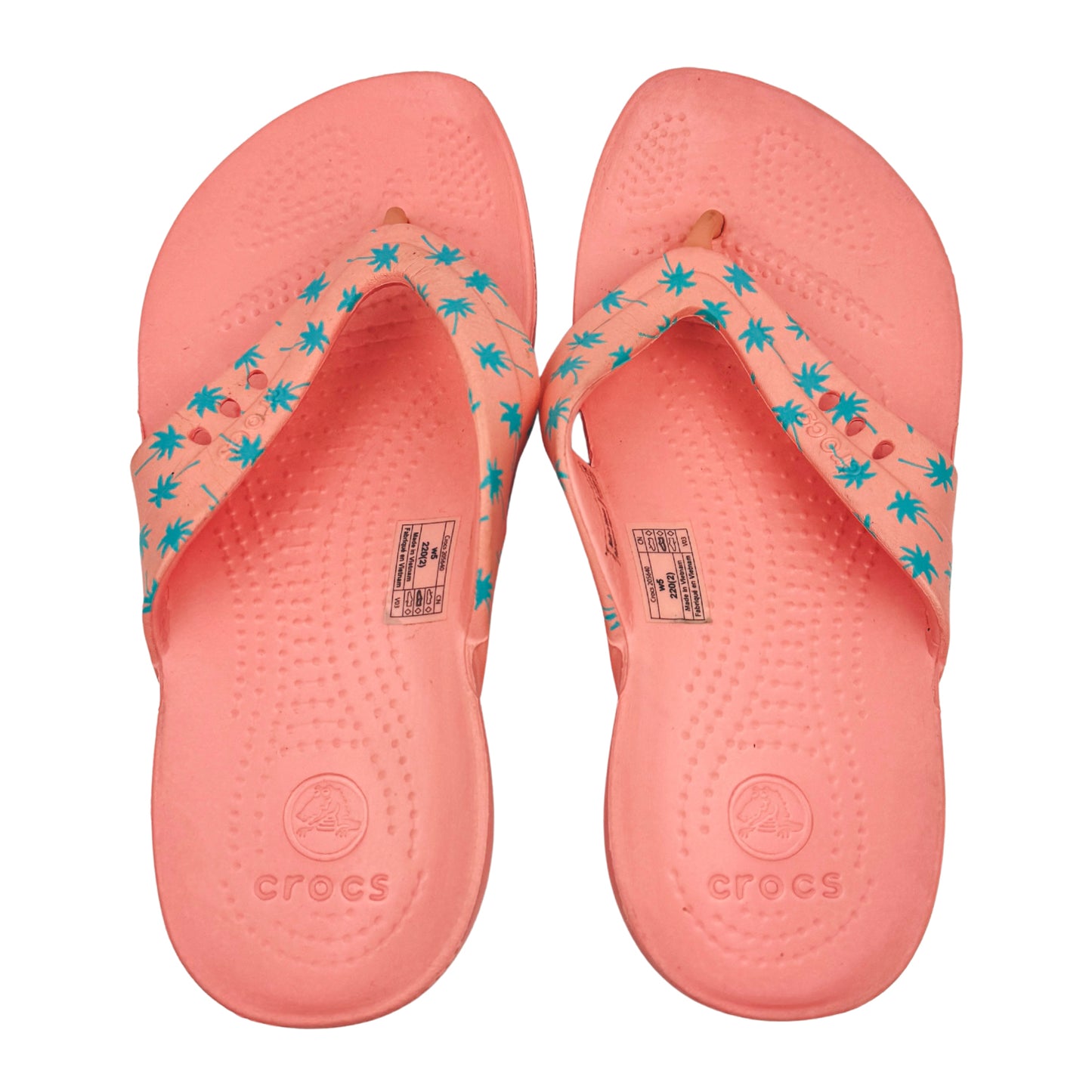 Crocs Kadee Seasonal Graphic Flip Flops (Size 35/36) - 205640