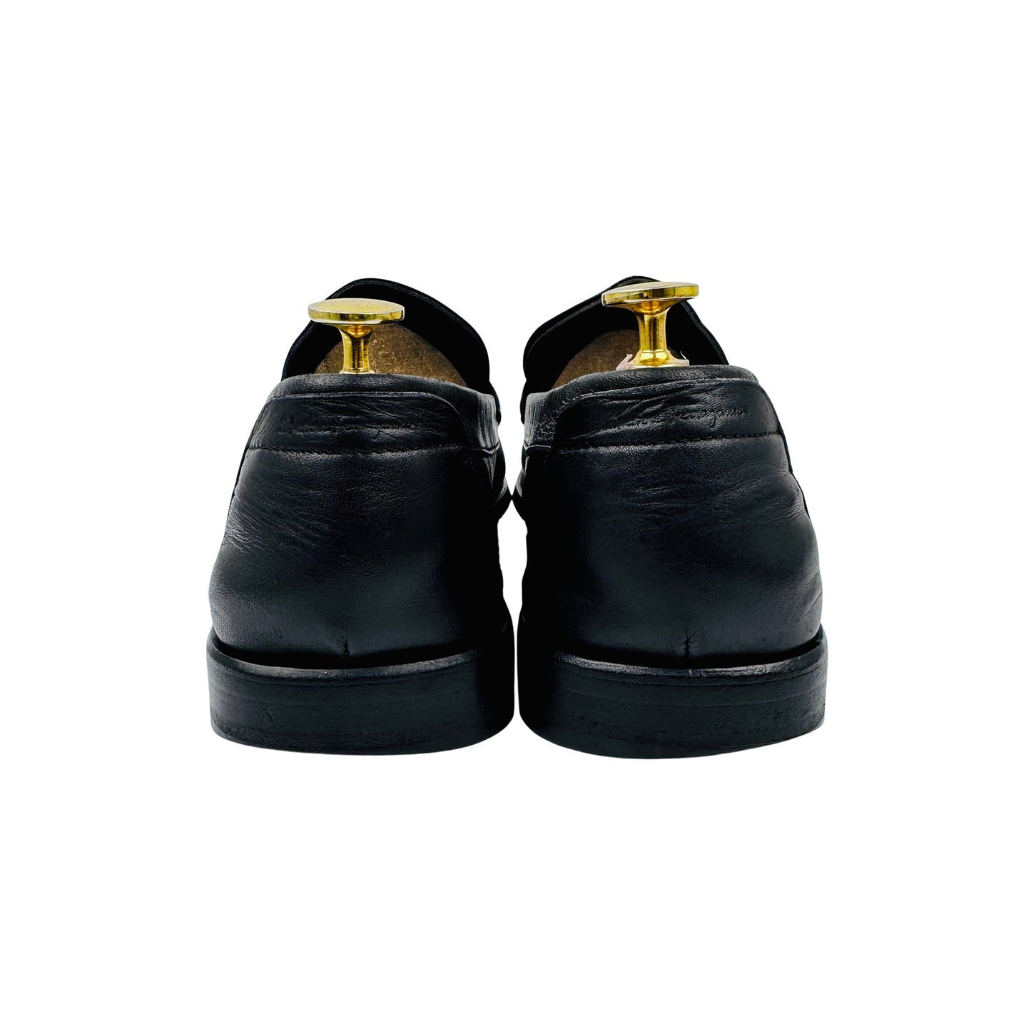 Salvatore Ferragamo Black Gancini Bit Loafers (Size 42.5)