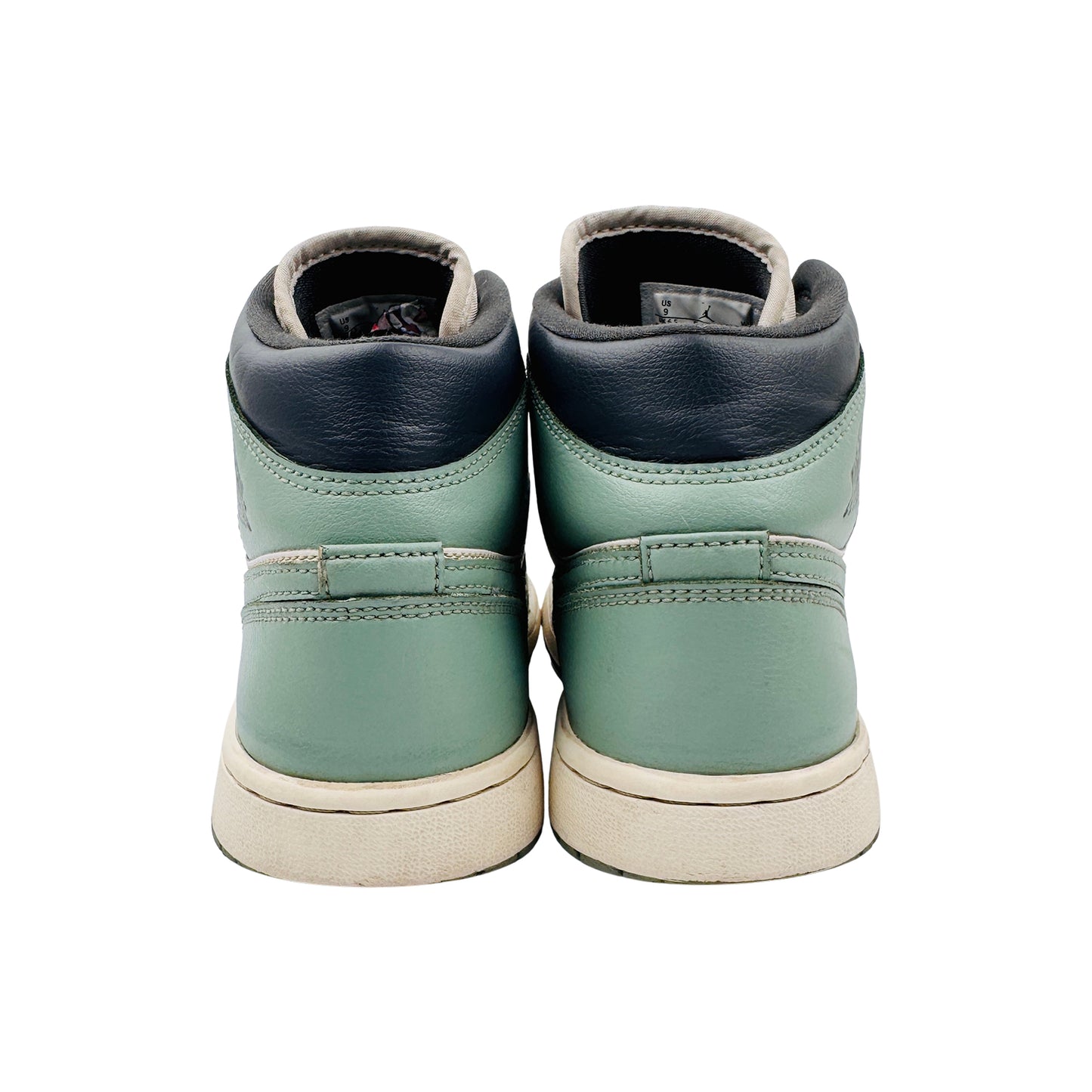 Nike Air Jordan 1 Mid 'Jade Smoke' Sneakers (Size 40.5) - BQ6472-130
