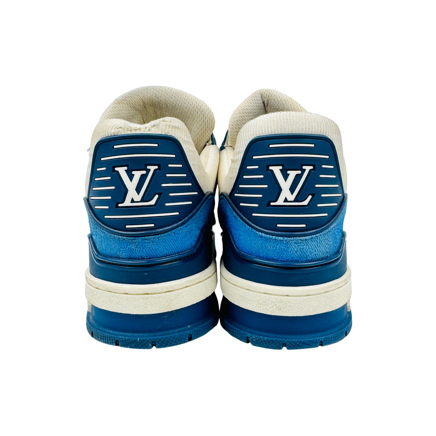 Louis Vuitton Men's LV Trainer Blue Sneakers (Size 41/41.5)