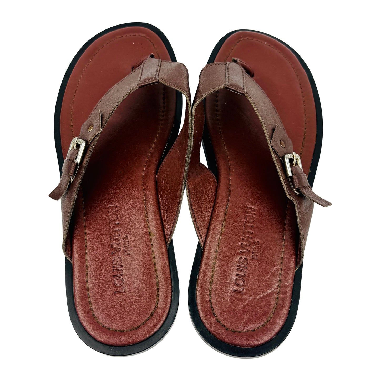 Louis Vuitton Men's Leather Sandal Slippers (Size 43)