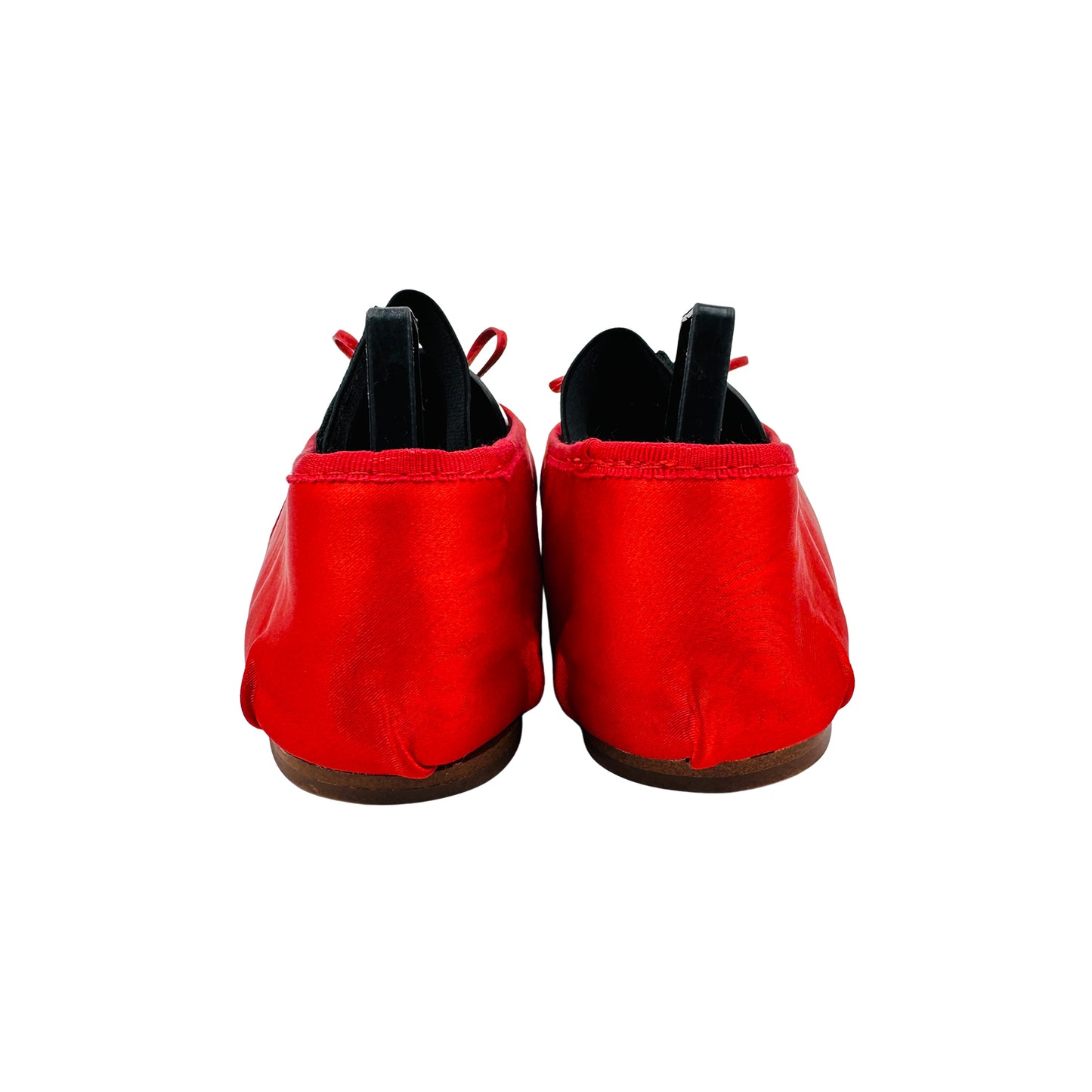 Miu Miu Red Satin Ballerina Flats (Size 36)