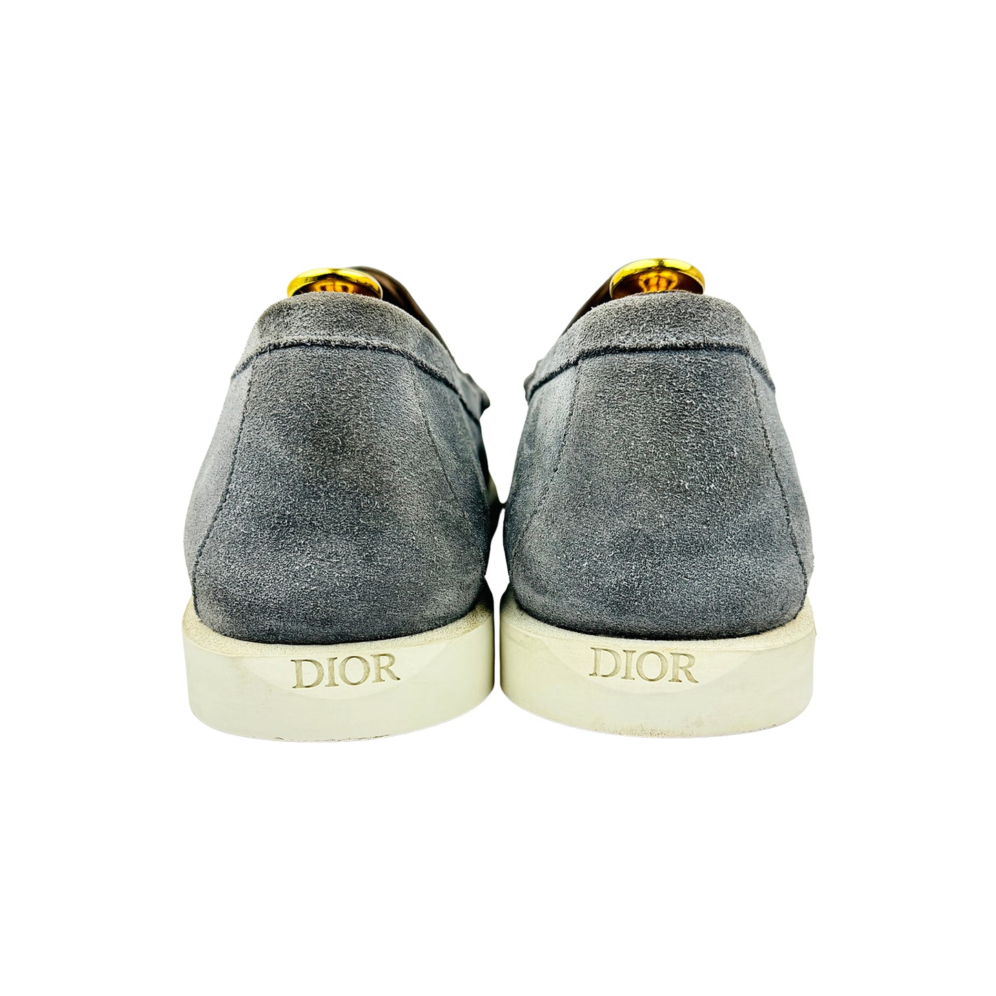 Dior Men's Granville Grey Suede Loafers (Size 42.5)