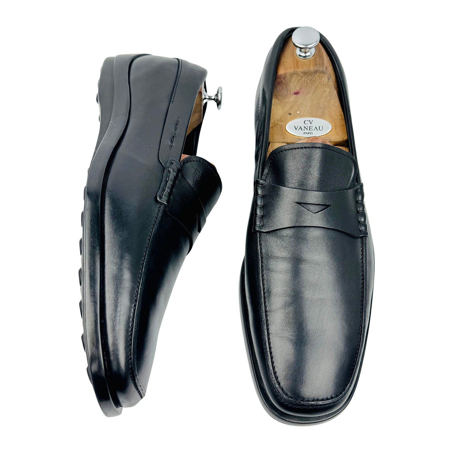 Tod's Men's Black City Gommino Loafers (Size 44/44.5)