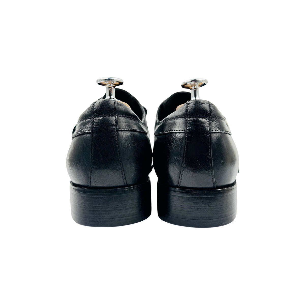 Gucci Black Leather Single Monk-Strap Shoes (Size 42/42.5)