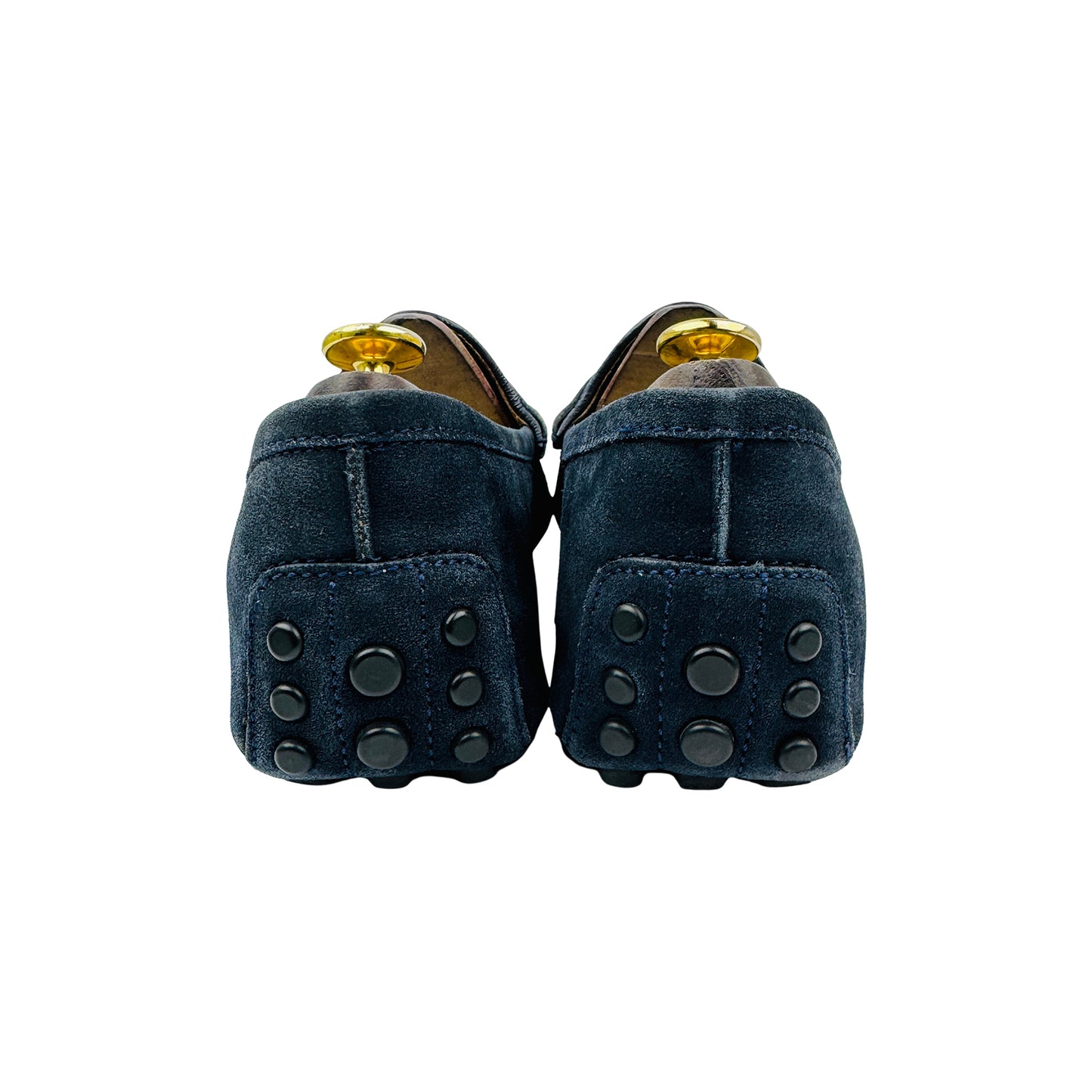 Gucci Dark Navy Vamp Strap Loafers (Size 42.5)