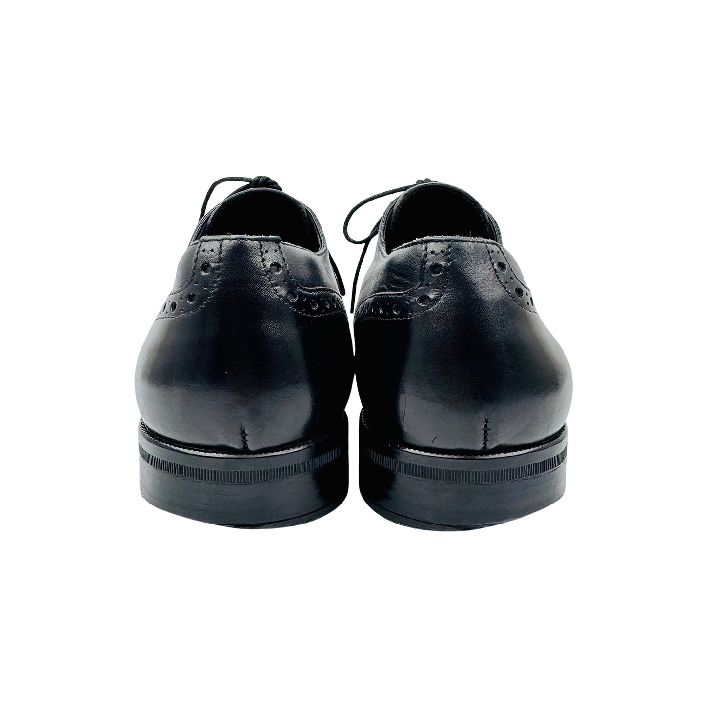 Ermenegildo Zegna Black Derby Shoes (Size 41)