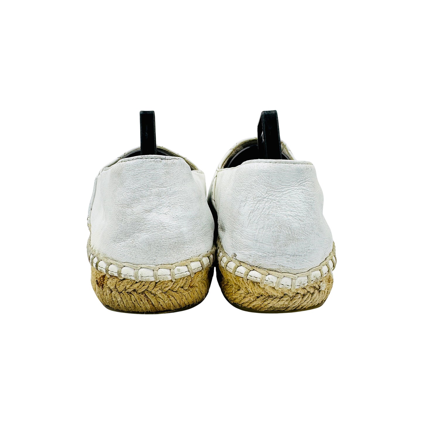 Chanel Women's White Espadrilles (Size 37)