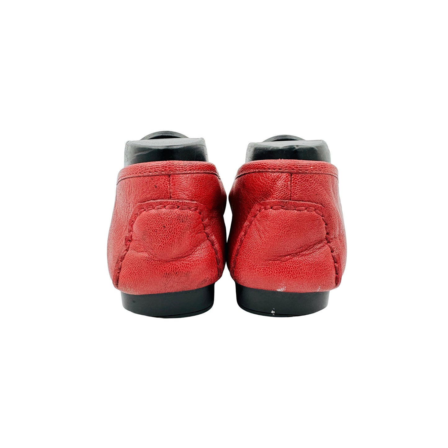 Michael Kors Hamilton Red Moccasins (Size 38)