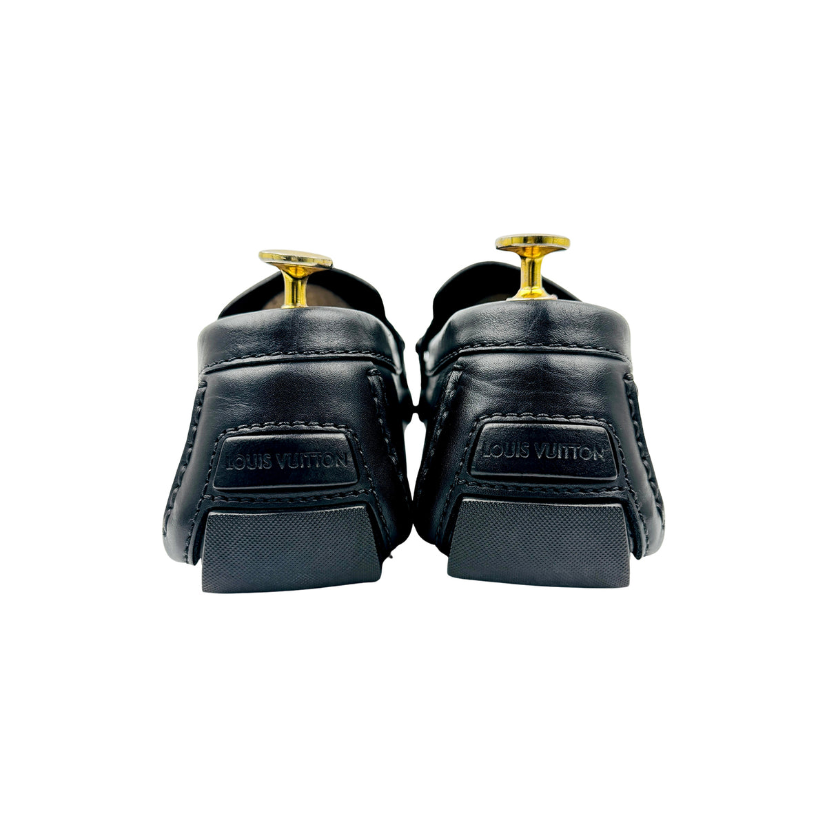 Louis Vuitton Monte Carlo Black Leather Loafers (Size 43)