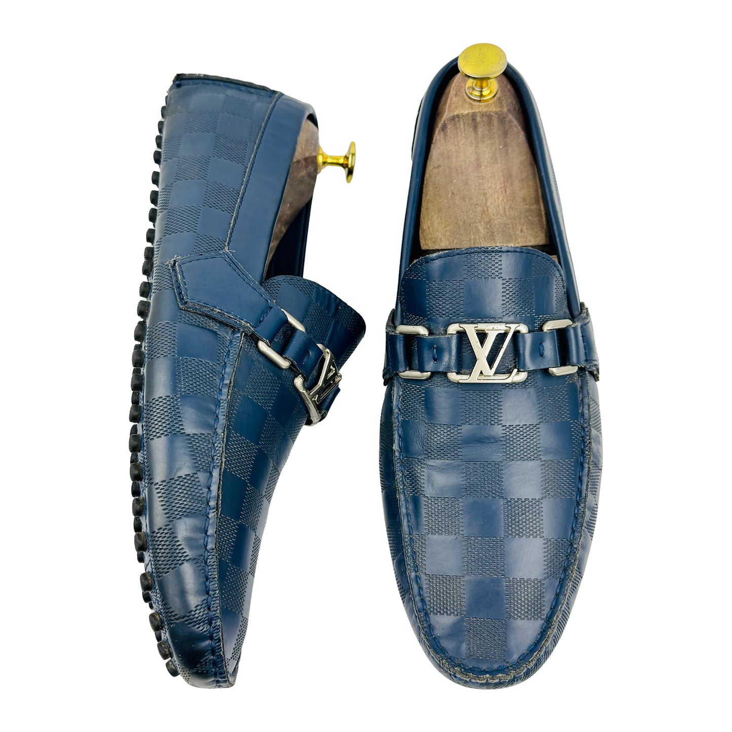 Louis Vuitton Men's Hockenheim Blue Loafers (Size 42)