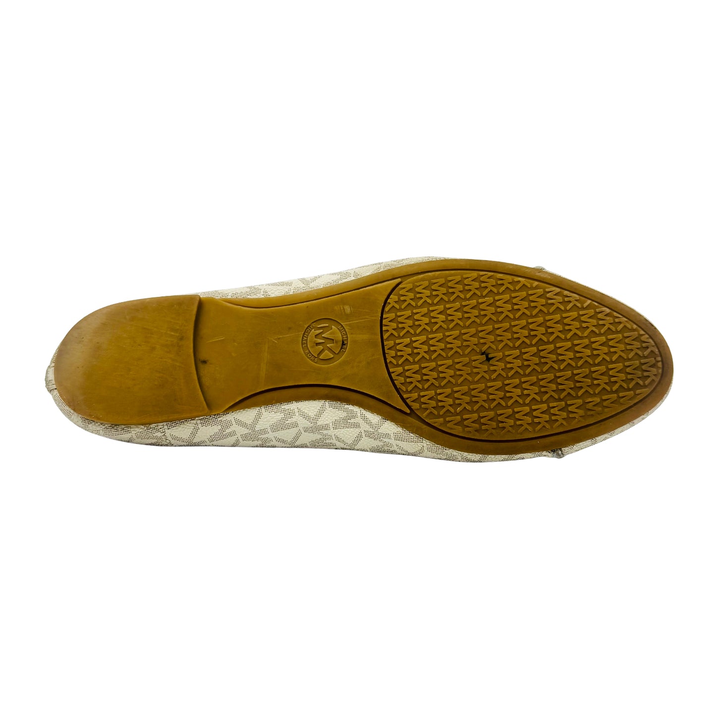 Michael Kors Vanilla Jacquard Canvas Ballet Flats (Size 37)