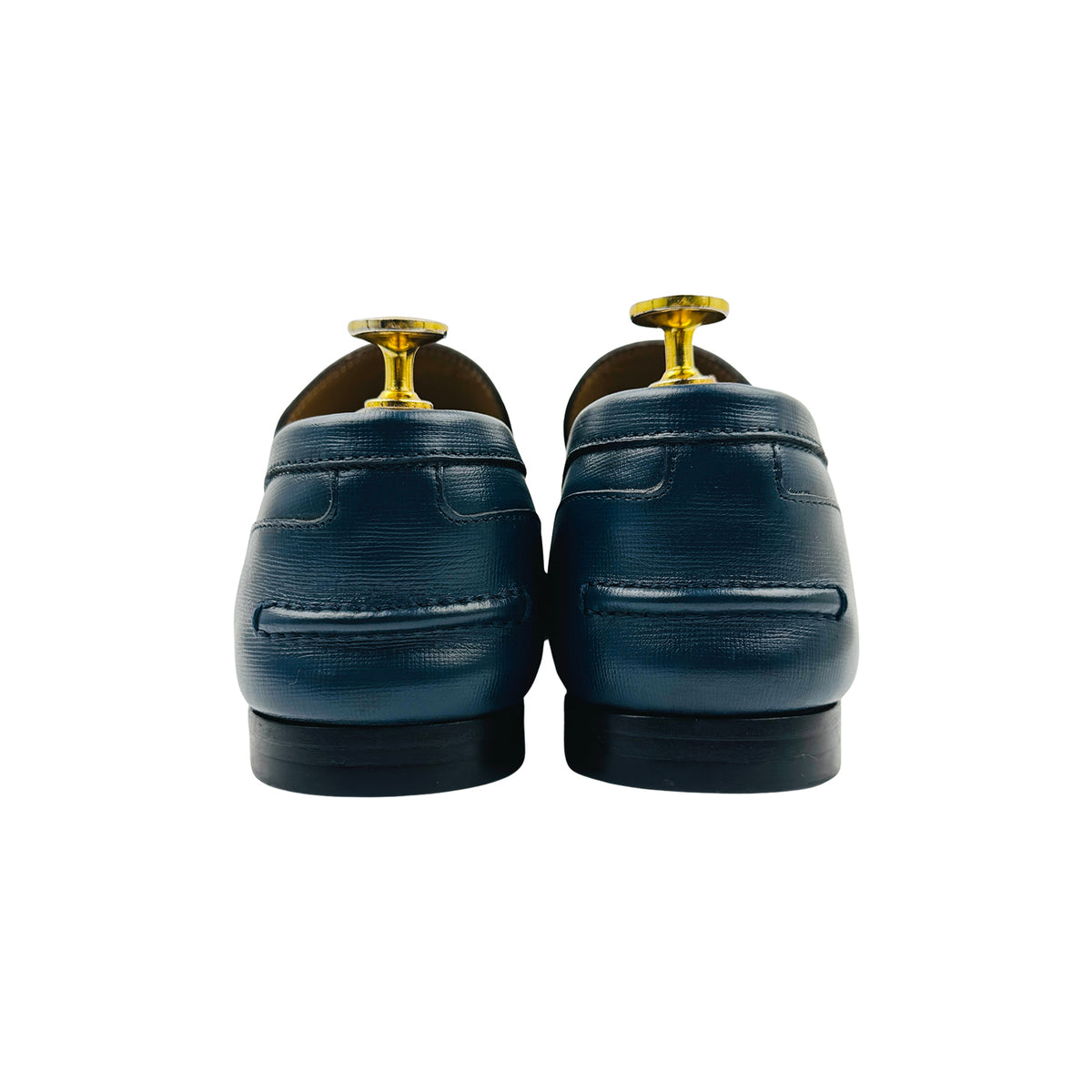 Gucci 1953 Dark Blue Leather Horsebit Loafers (Size 42) - 407318