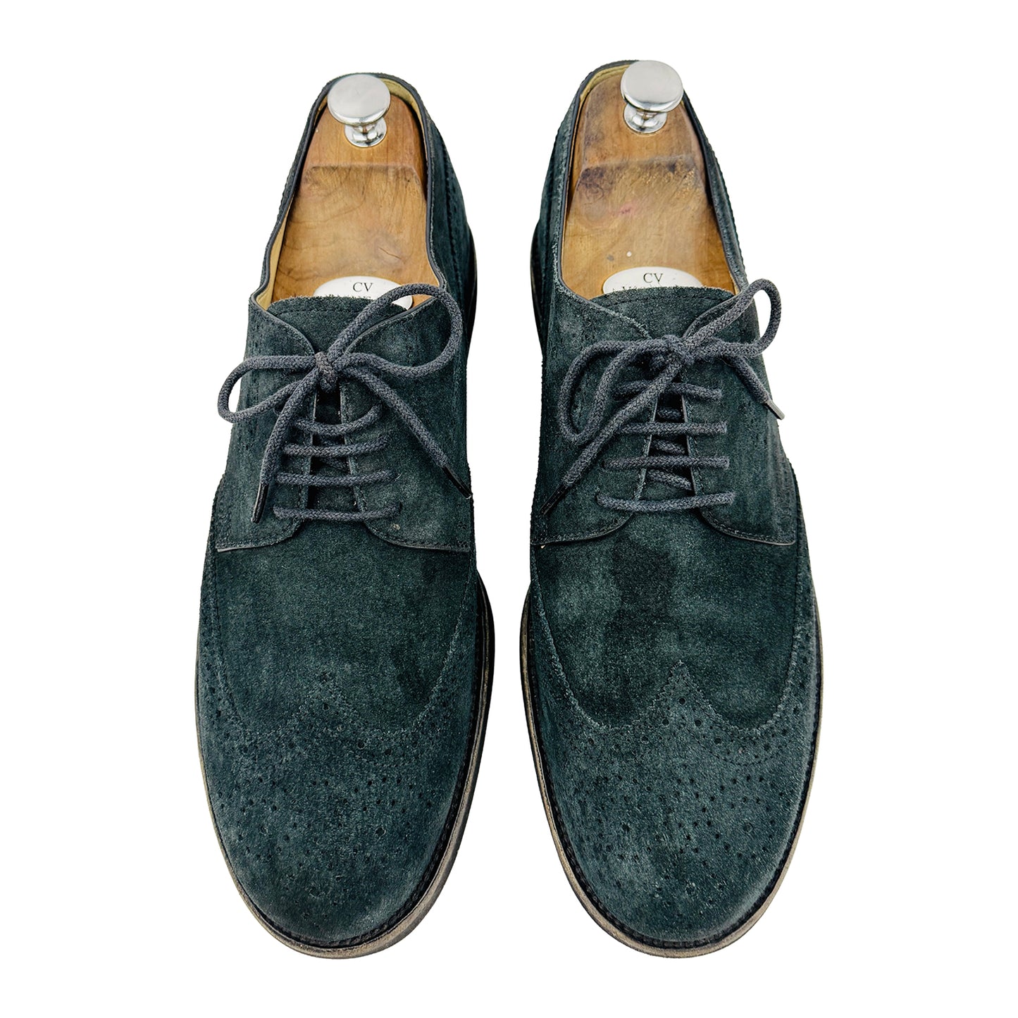 Tod’s Men's Dark Teal Brogue Shoes (Size 44.5)