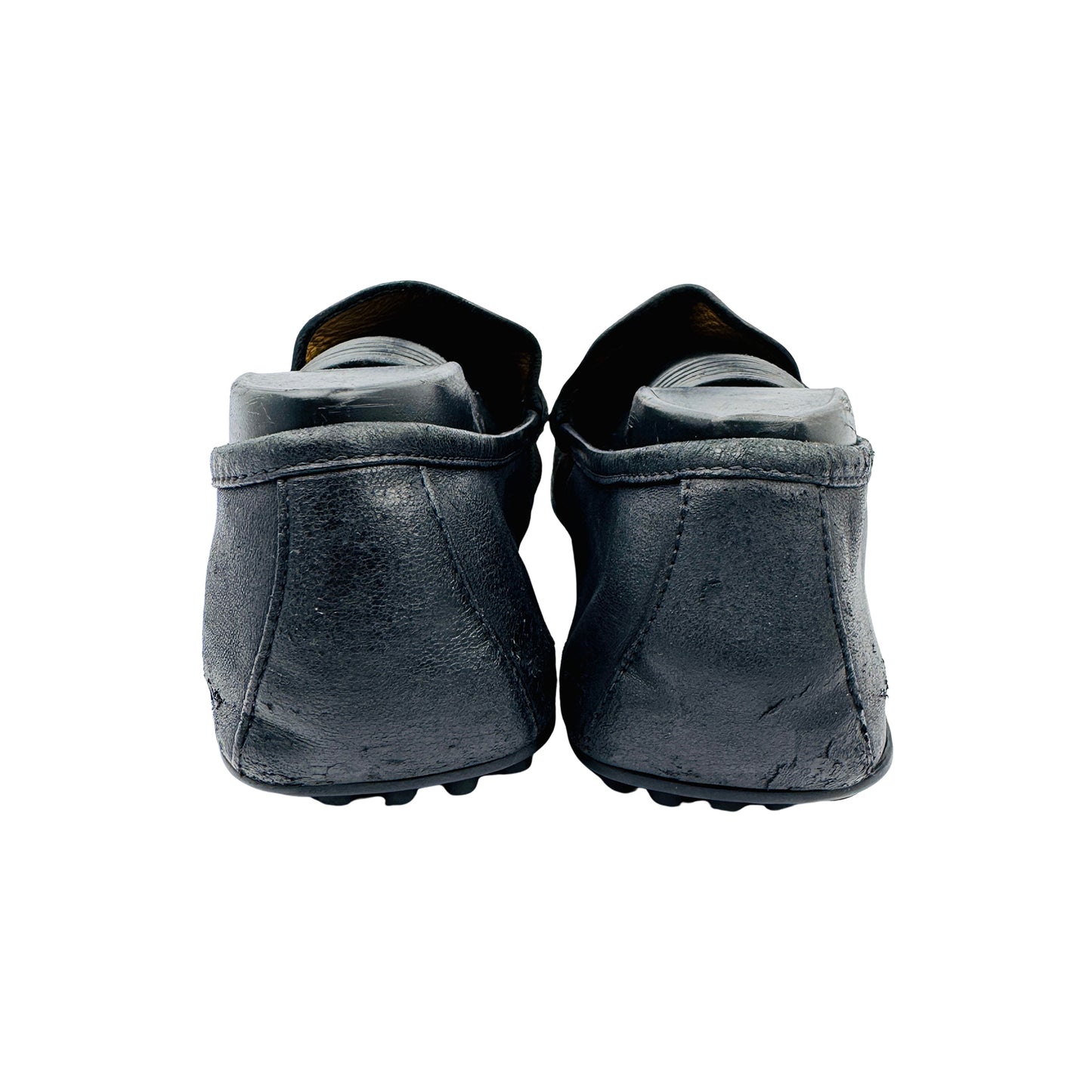 Skip ----- Gucci Web Bee Driving Loafers (Size 39/39.5) - 407635