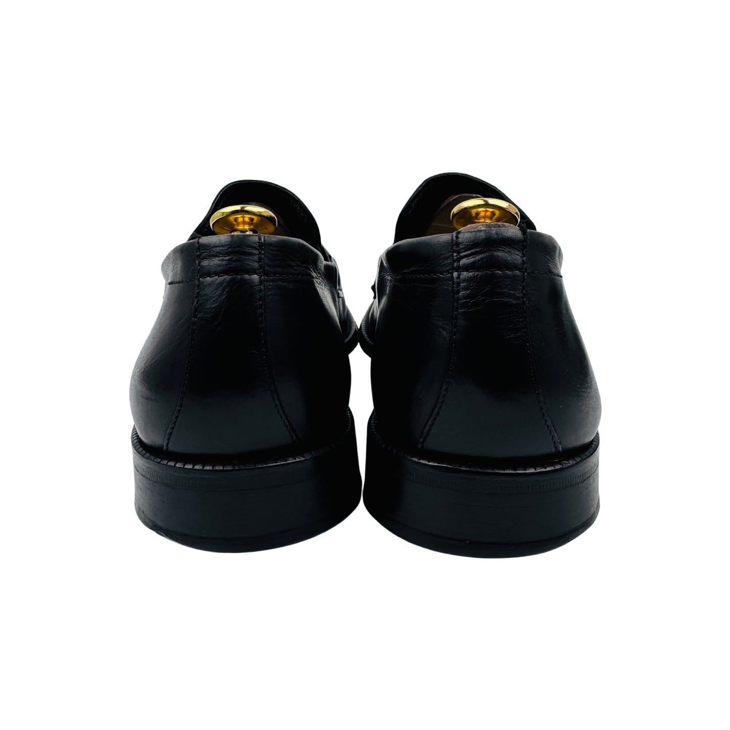Hugo Boss Men's Black Leather Penny Loafers (Size 44)