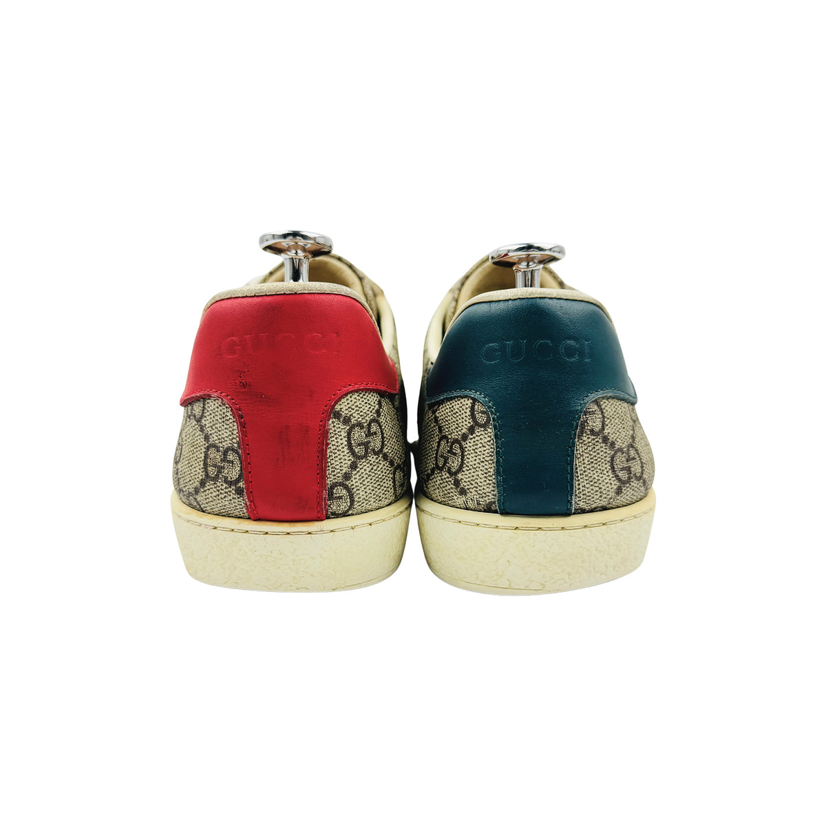 Gucci Ace GG Supreme Web Beige Ebony Sneakers (Size 42/42.5)