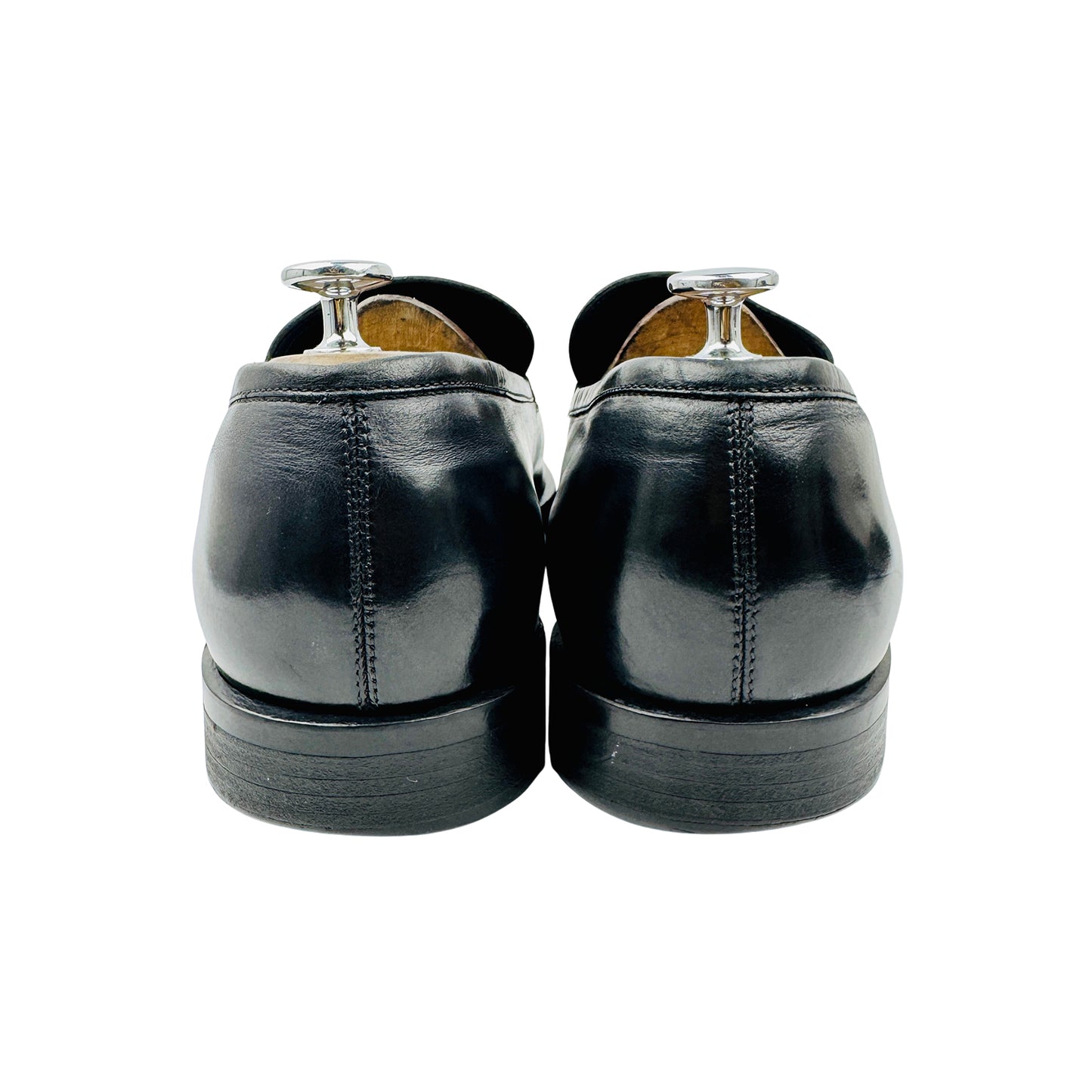 Salvatore Ferragamo Men's Black Leather Loafers (Size 44.5/45)
