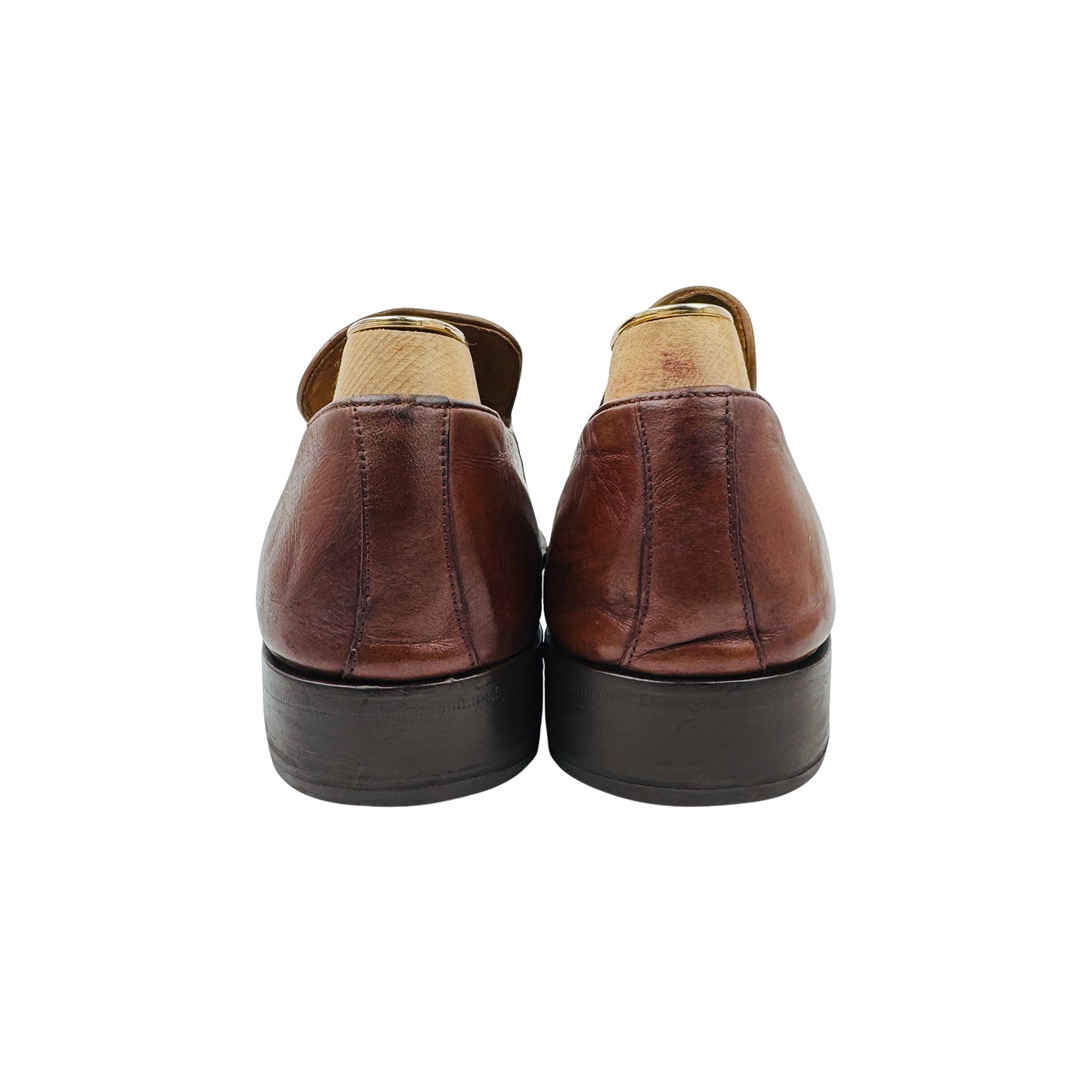 Hugo Boss Men's Brown Leather Loafers (Size 43.5)