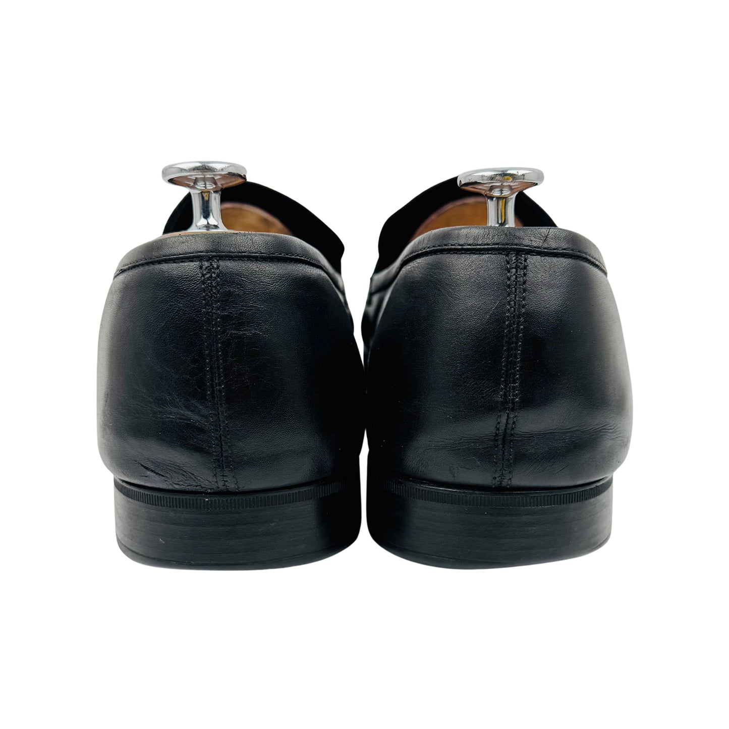 Salvatore Ferragamo Black Leather Loafers (Size 44)