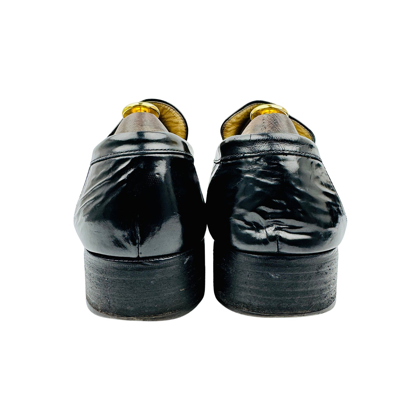 Gucci Men's Black Leather Horsebit Loafer (Size 44)