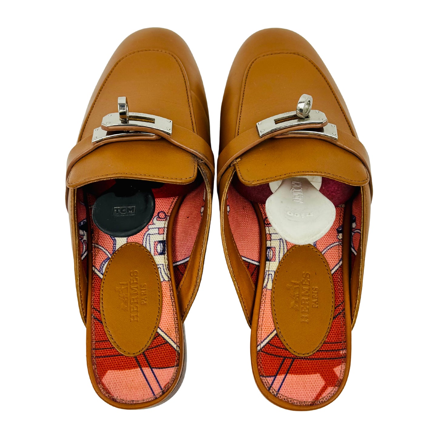 Hermès Women's Oz Brown Leather Mules (Size 35.5) - 191086Z