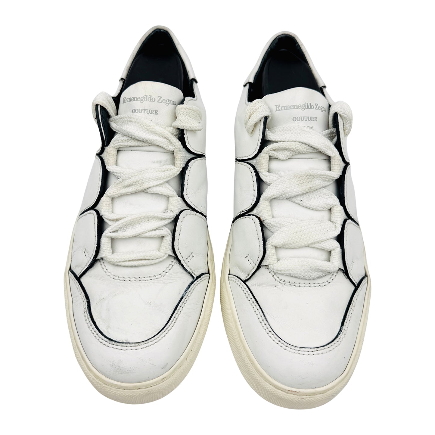 Ermenegildo Zegna Couture Tiziano XXX White Sneakers (Size 39/39.5)
