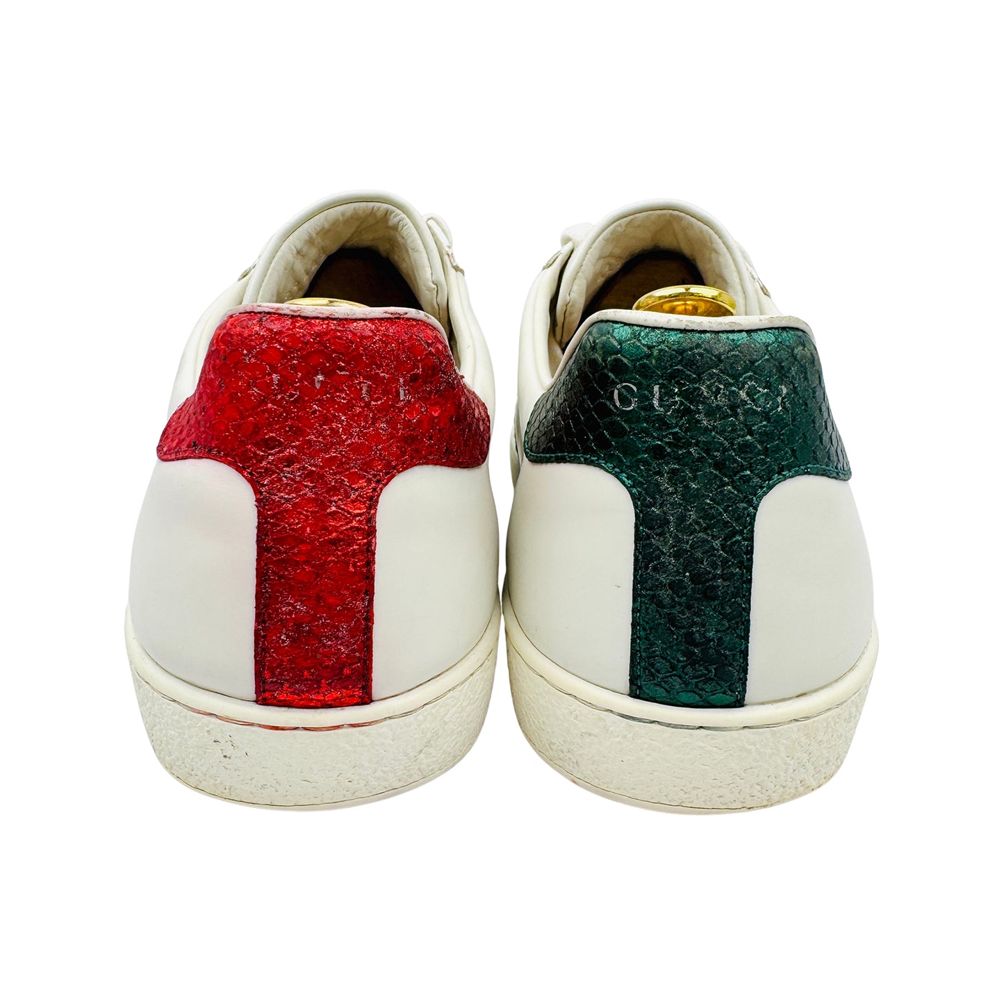 Gucci Ace 'Bee Embroidered' White Sneakers (Size 43/43.5) - 429446