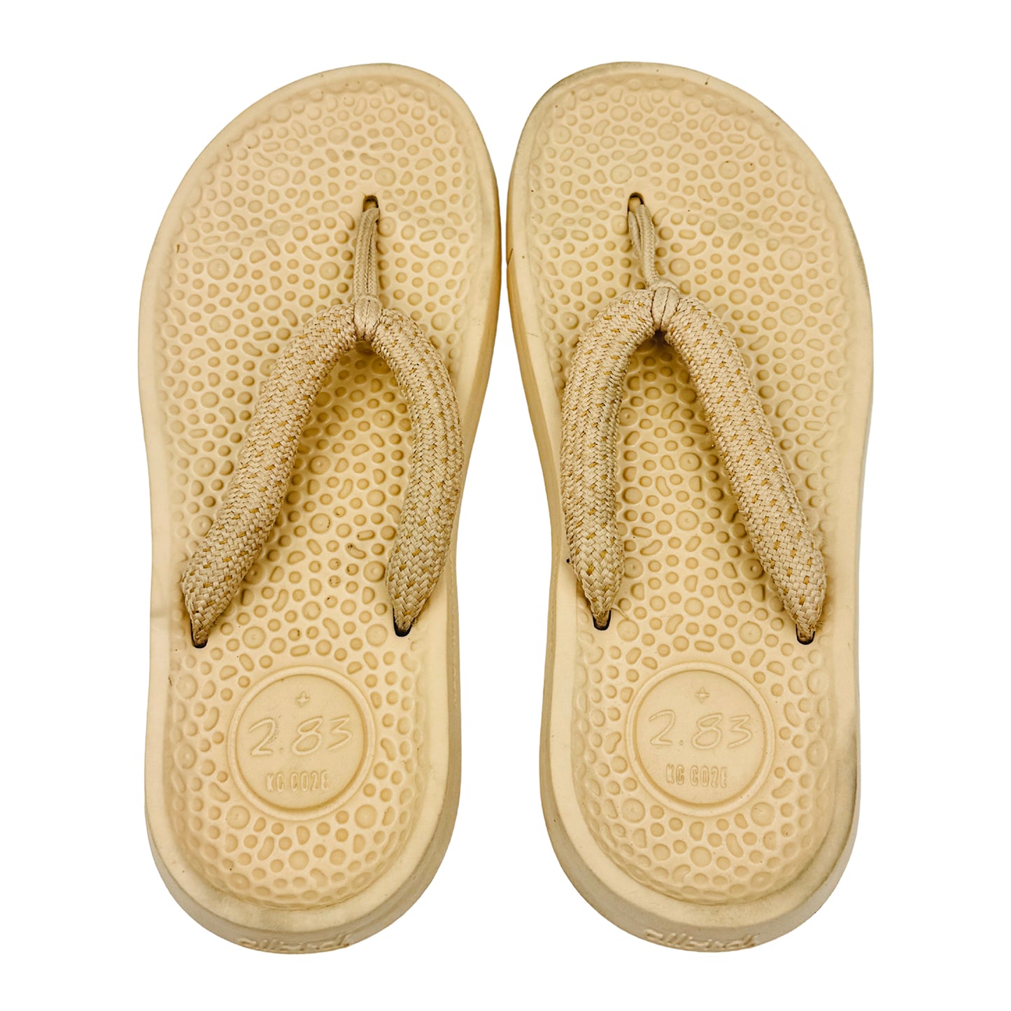 Allbirds Sugar Zeffer Beige Flip Flops (Size 38)