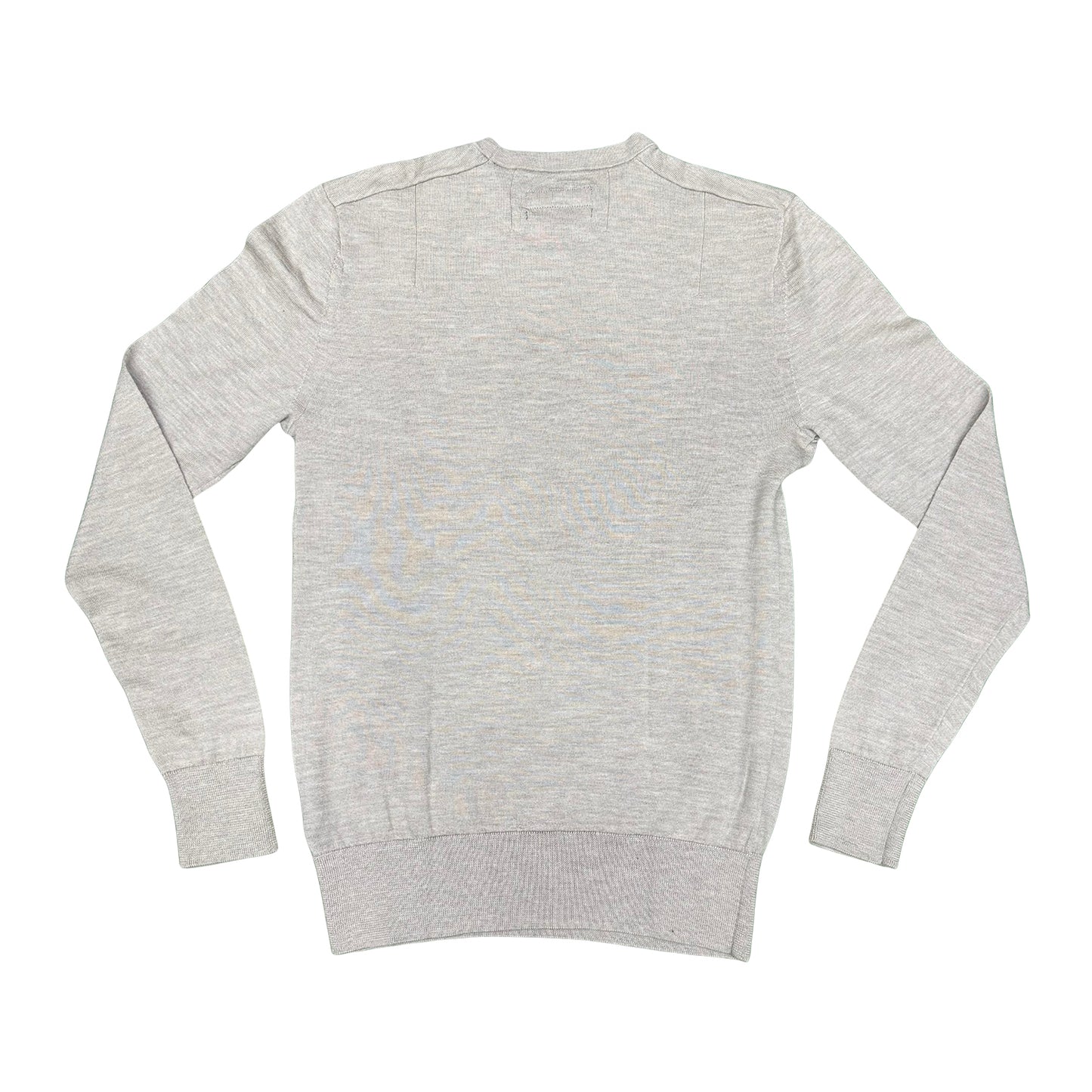 AllSaints Mode Merino Crew Neck Light Grey Sweater (Size Small)