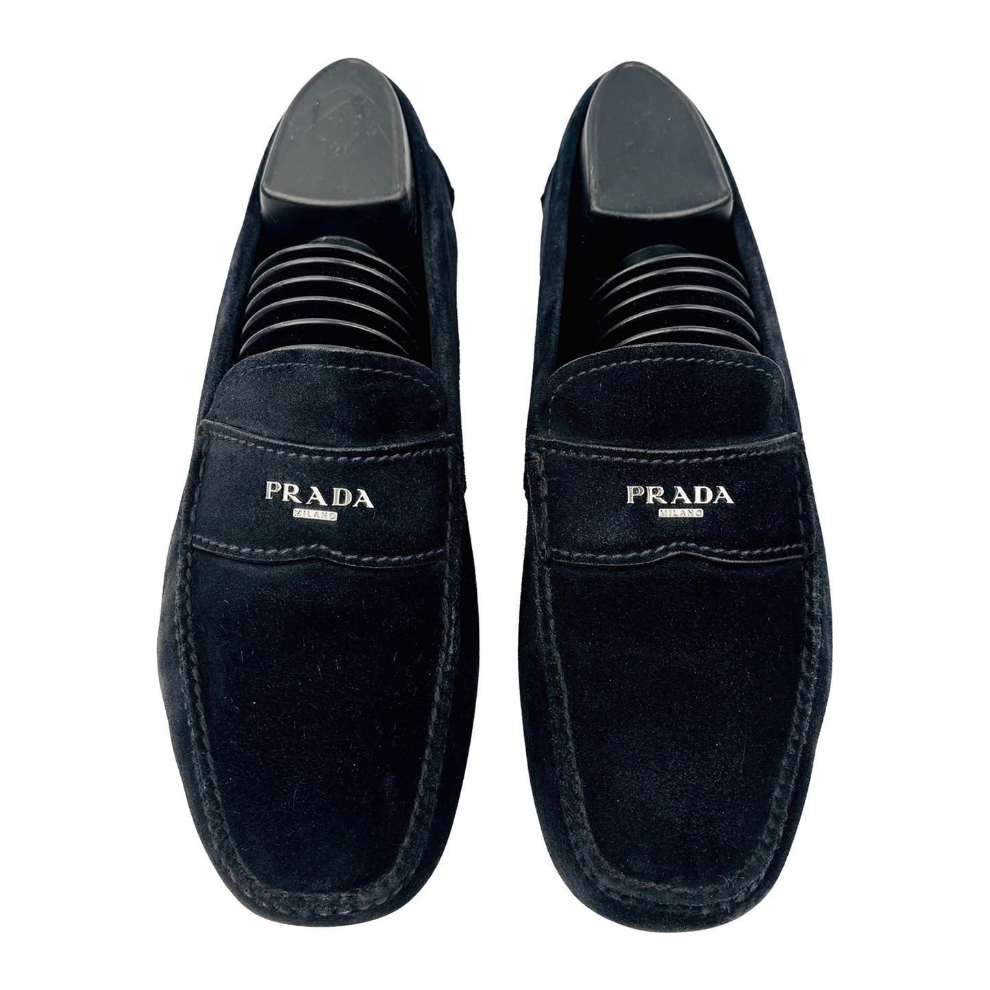 Prada Men's Black Suede Loafers (Size 42) - 2D2170