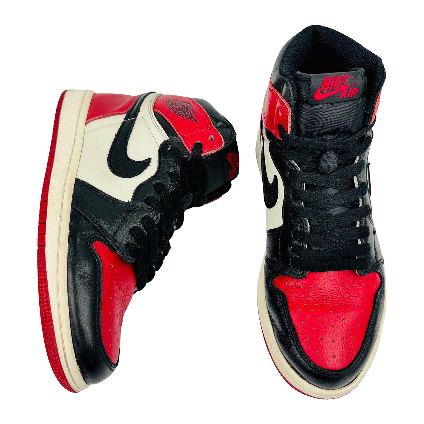 Nike Air Jordan 1 Retro High OG 'Bred Toe' Sneakers (Size 40) - 555088-610