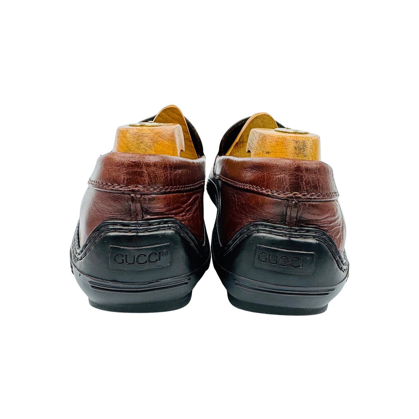 Gucci Men's Brown Horsebit Driving Loafer (Size 42.5)