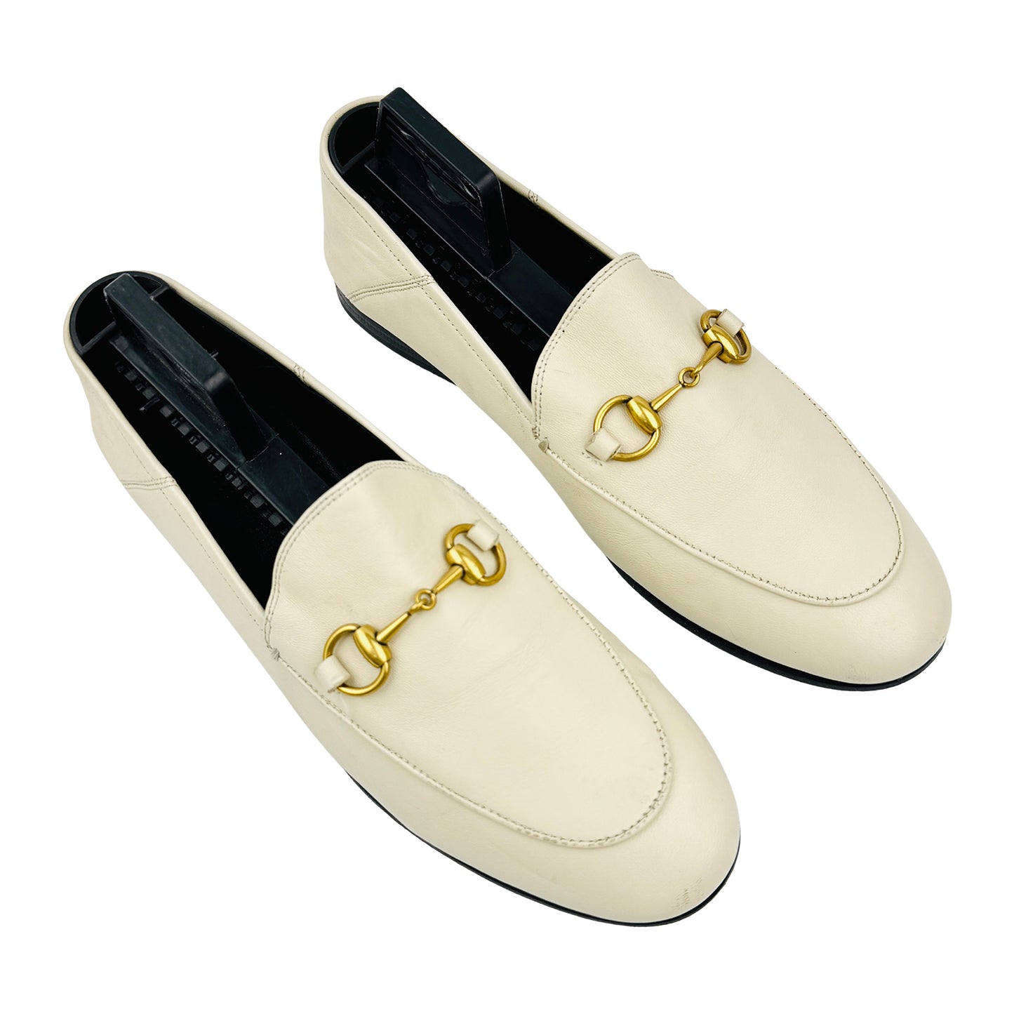 Gucci Brixton 'Mystic White' Lambskin Leather Loafers (Size 36)