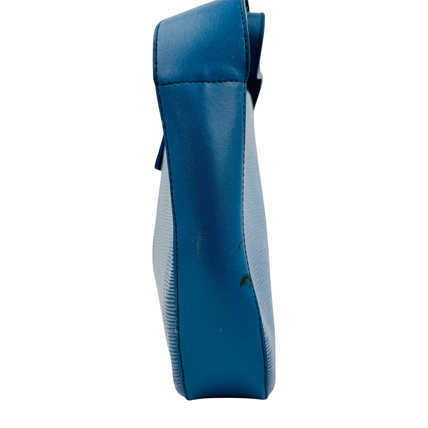 Louis Vuitton Cluny Blue Leather Shoulder Bag