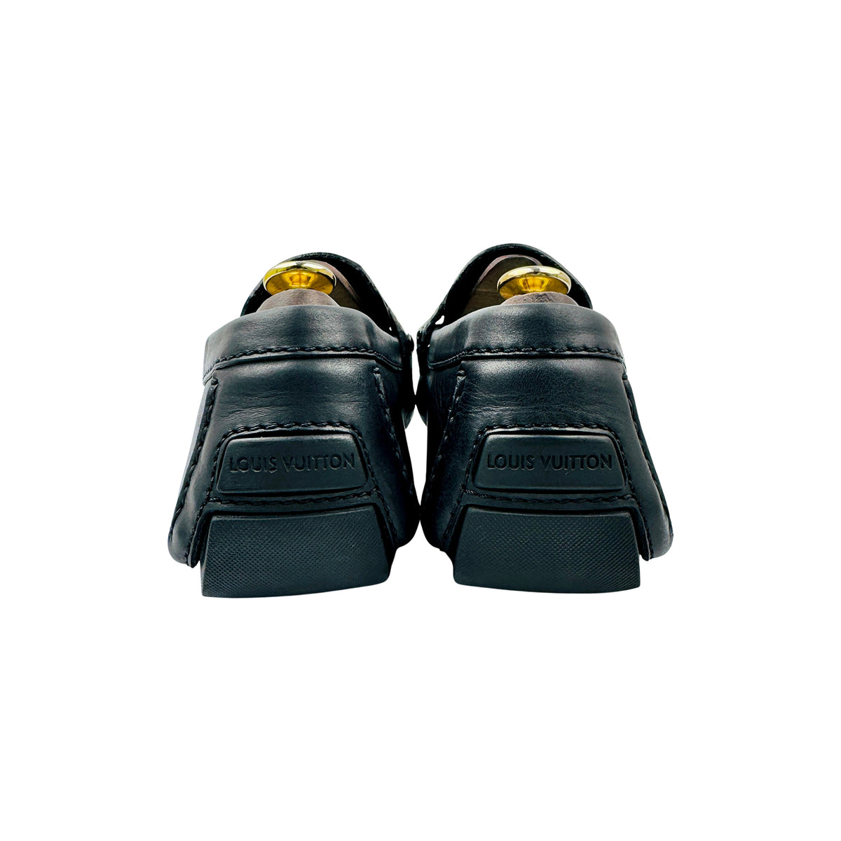 Louis Vuitton Monte Carlo Black Leather Driving Loafers (Size 43/43.5)