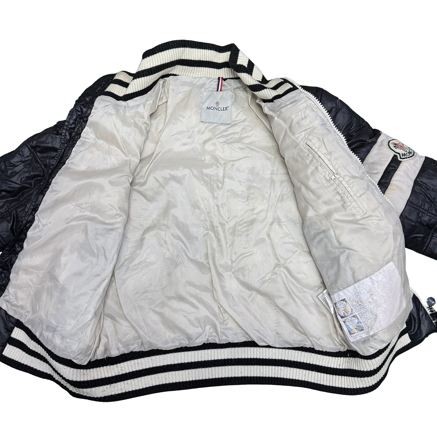 Moncler Men's Varsity Black Down Jacket (Size Medium)