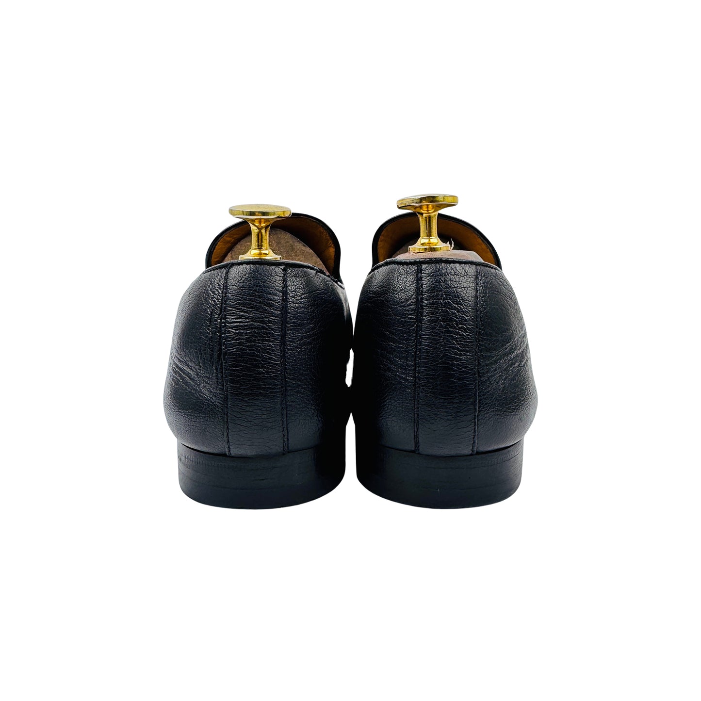 Gucci Men's Black Horsebit Loafers (Size 42/42.5) - 649479