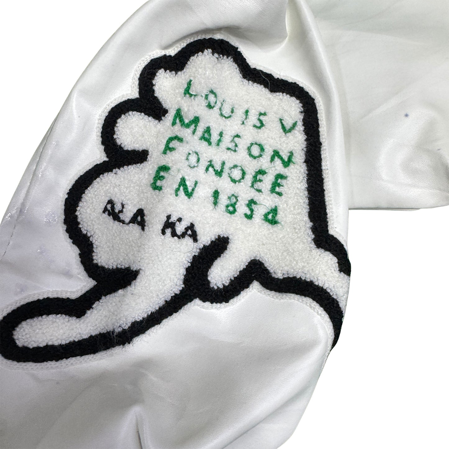 Louis Vuitton Men's Green Varsity Jacket (Size Medium)