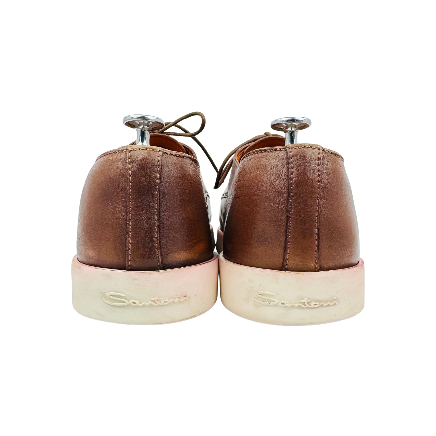 Santoni Dilate Brown Derby Sneakers (Size 44)
