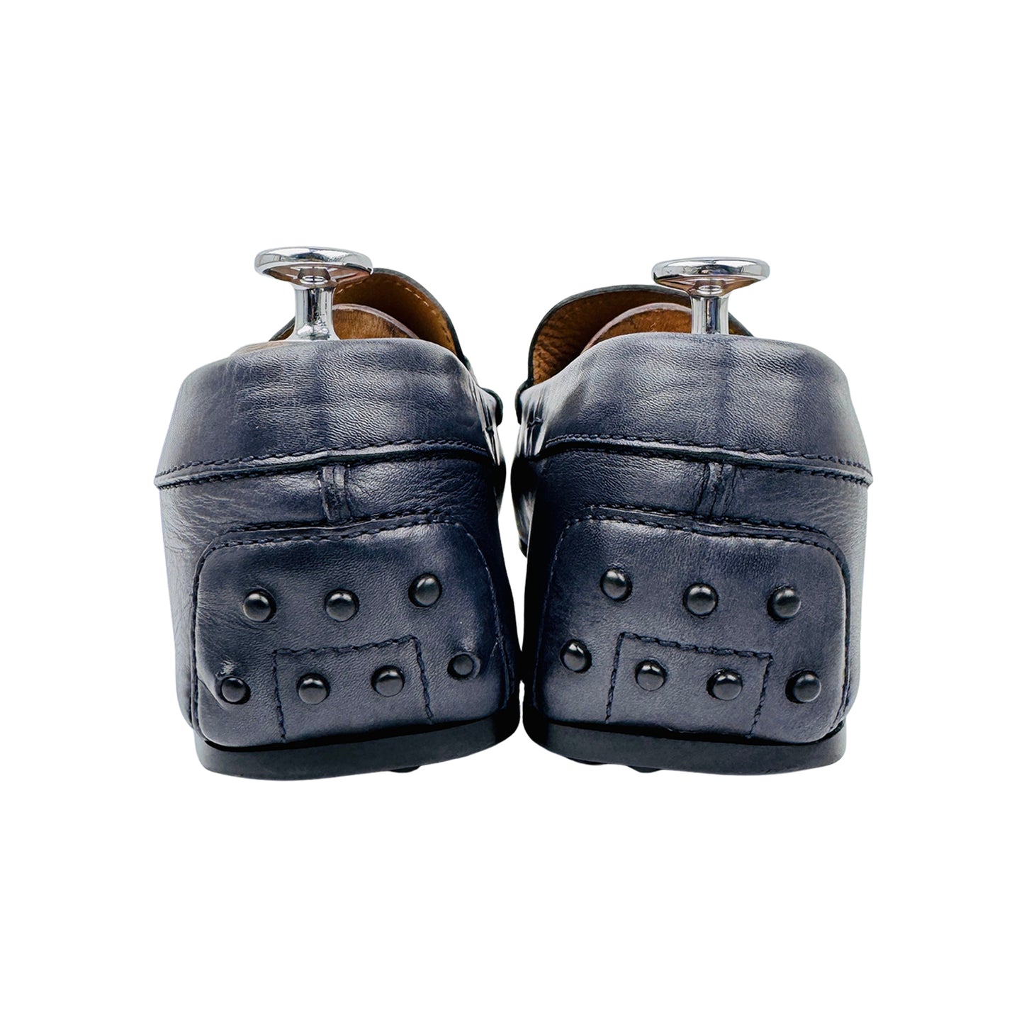 Tod’s Men's Blue Leather Loafers (Size 44)