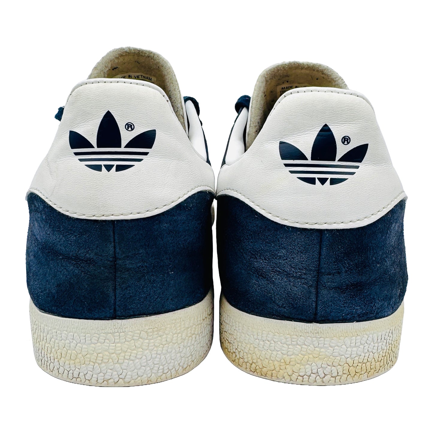 Back Side image of Adidas Gazelle Navy White Sneakers (Size 43.5) - BB5478