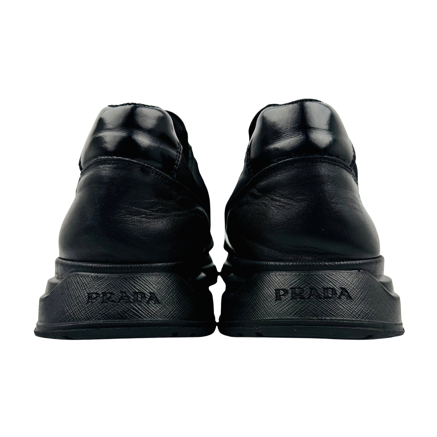 Prada Men's PRAX 01 Re-Nylon Black Sneakers (Size 45/45.5)