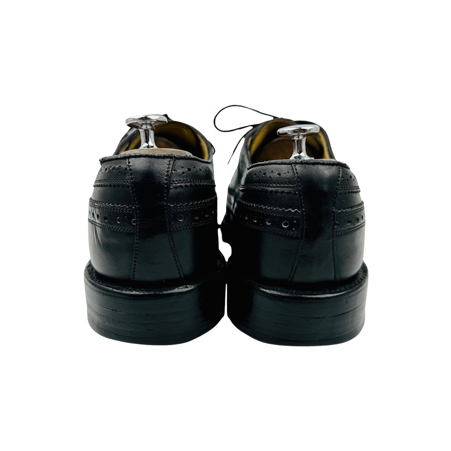 Burberry Men's Black Leather Brogue Shoes (Size 45)