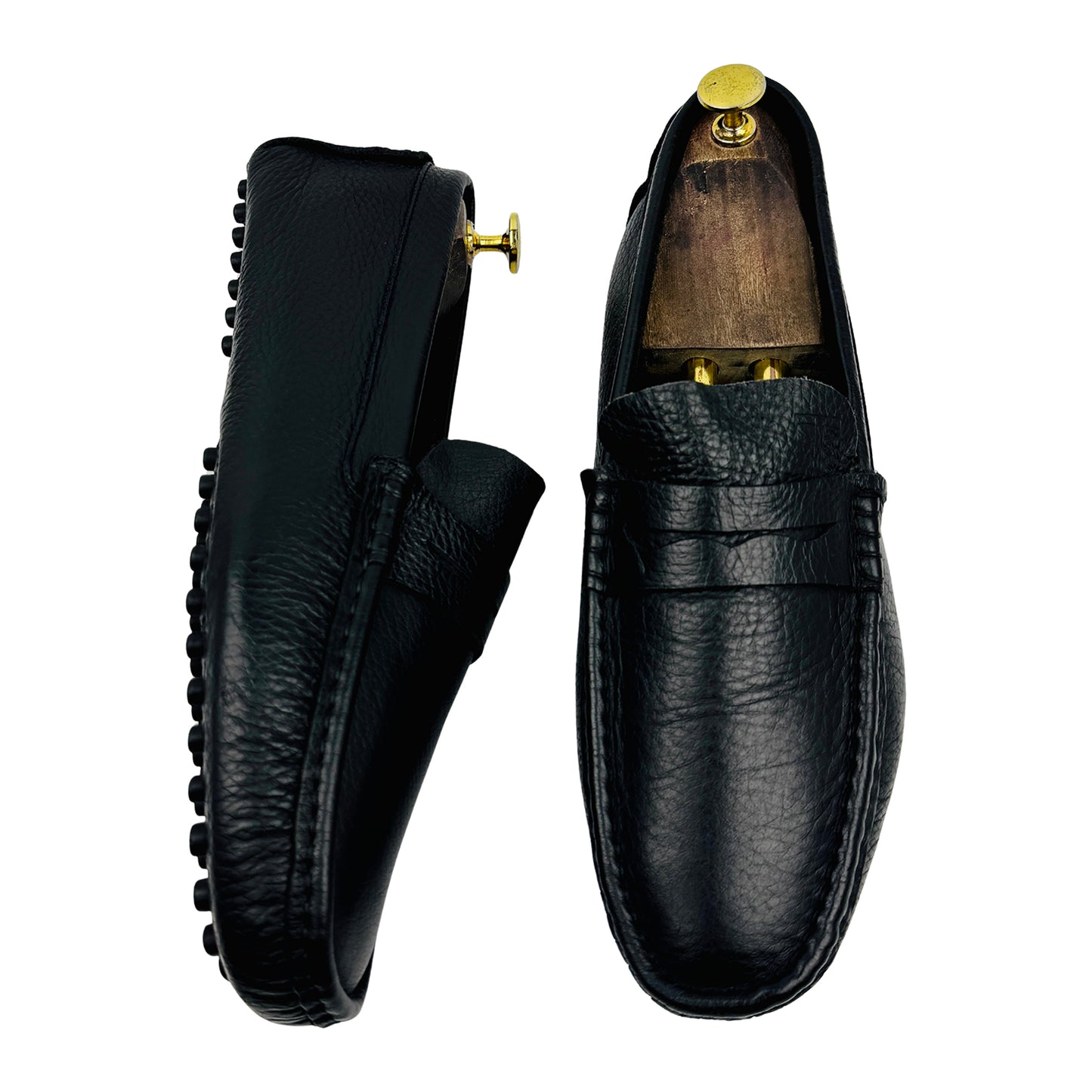Tod's Gommino Black Leather Driving Loafers (Size 43)
