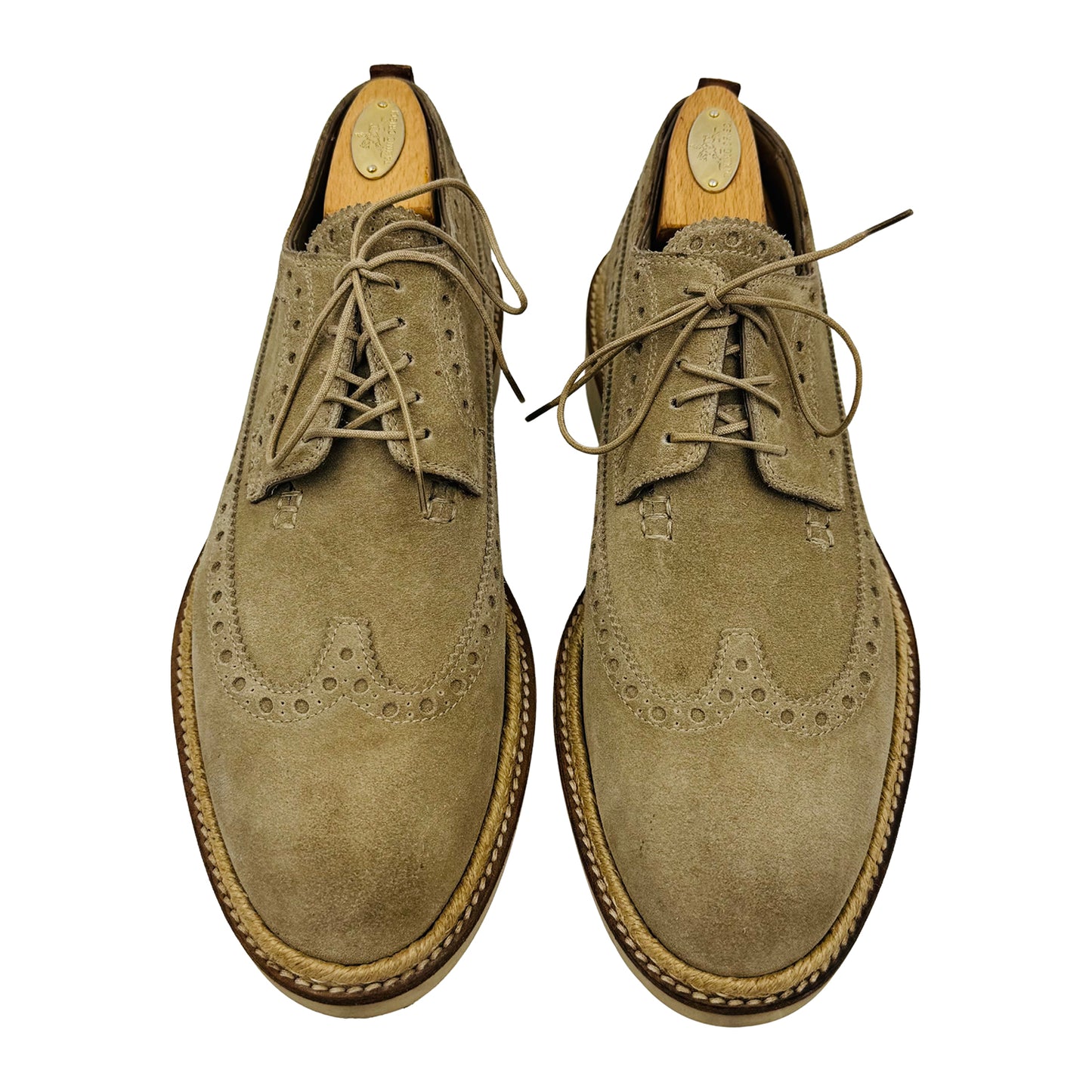 Louis Vuitton Men's Suede Wingtip Derby Shoes (Size 41.5/42)
